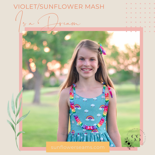 This Violet/Sunflower Mash Is a Dream {Riley Blake Designs}