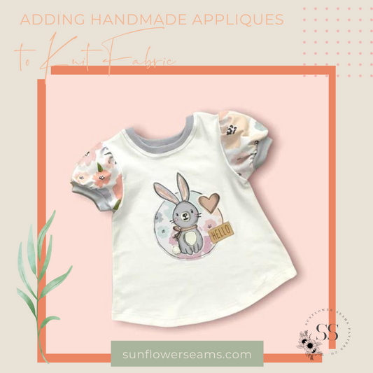 Adding Handmade Appliques to Knit Fabric {A Tutorial}
