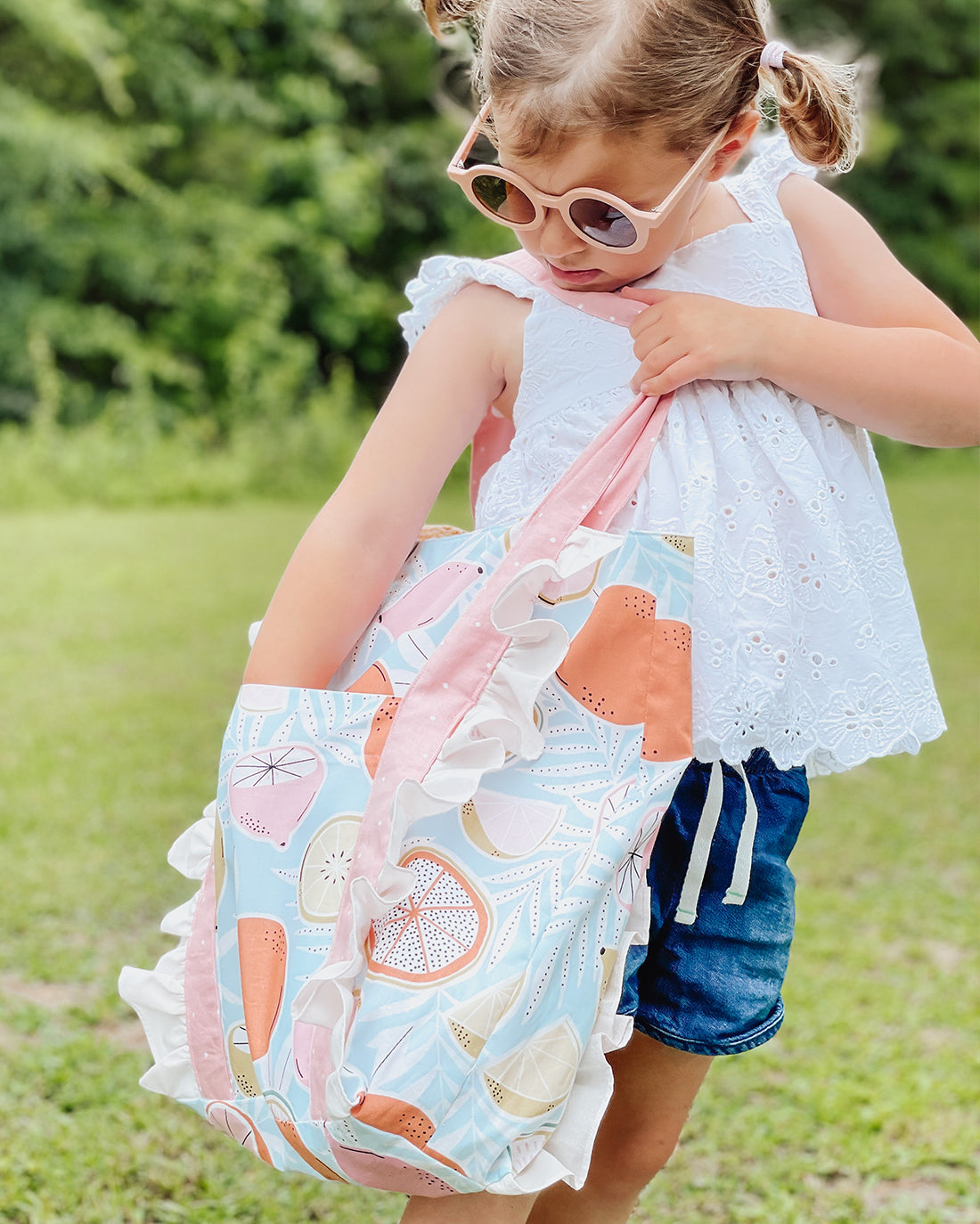 Gladioli Ruffle Tote Bag Digital Sewing Pattern