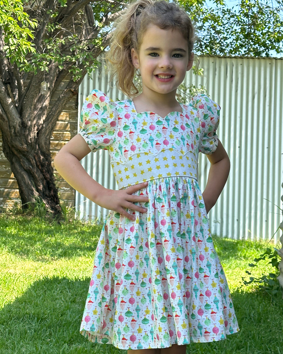 Iris Scalloped Dress Digital Sewing Pattern