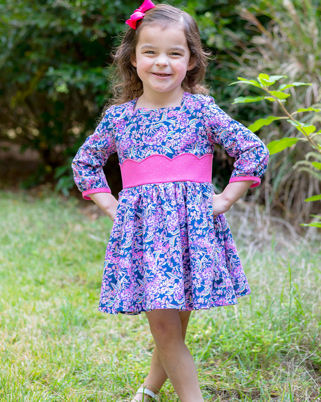 Iris Scalloped Dress Digital Sewing Pattern