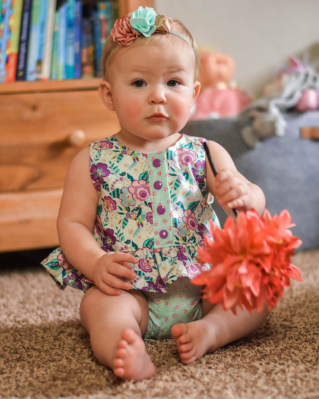 Olive Romper | Sunflower Seams Pattern Company | Digital PDF Sewing Pattern