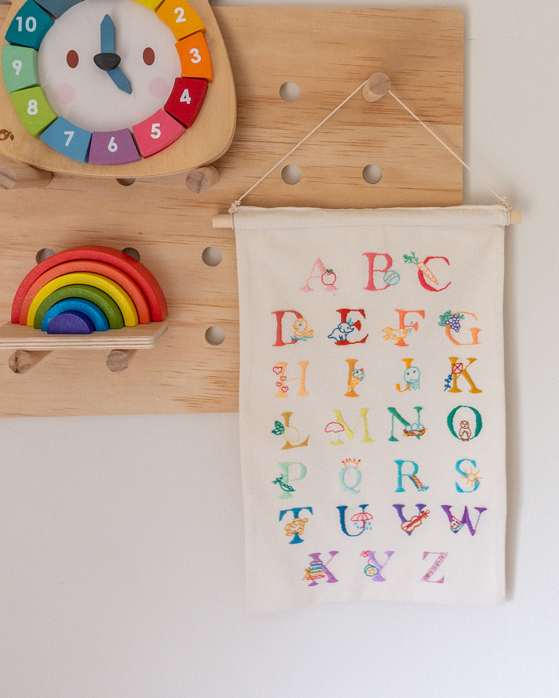 Alphabet Garden Embroidery Pattern | Sunflower Seams Pattern Company | Digital PDF Embroidery Pattern
