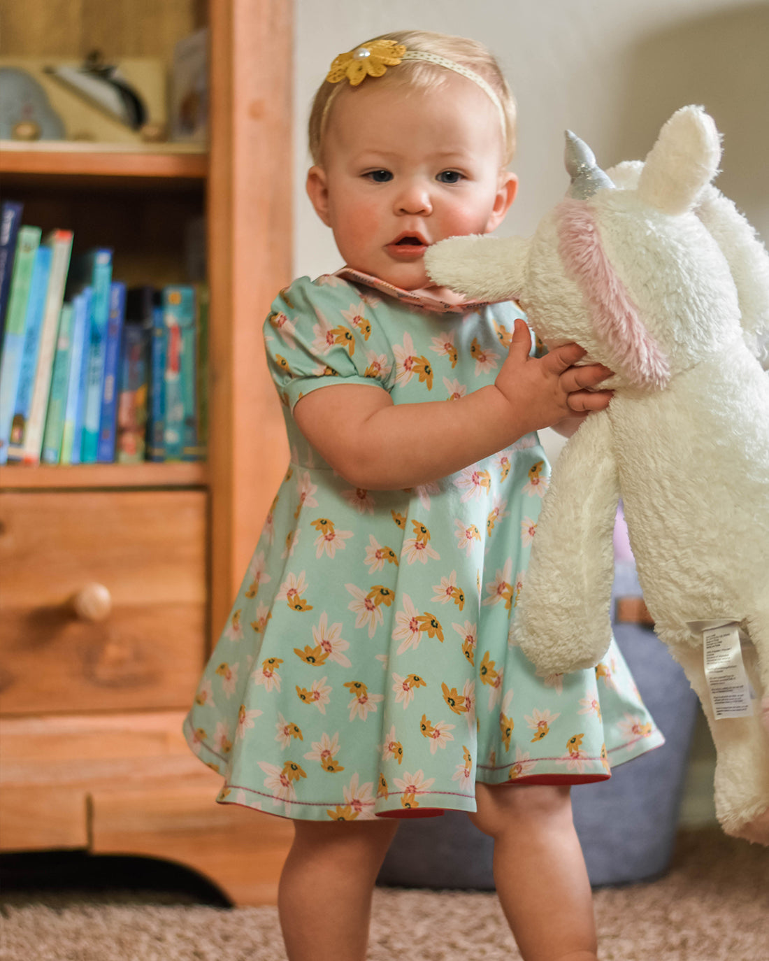 Baby Gardenia Top and Dress | Sunflower Seams Pattern Company | Digital PDF Sewing Pattern
