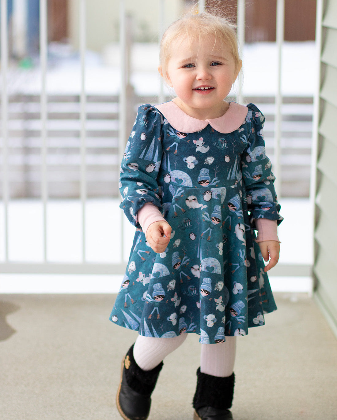 Baby Gardenia Top and Dress | Sunflower Seams Pattern Company | Digital PDF Sewing Pattern