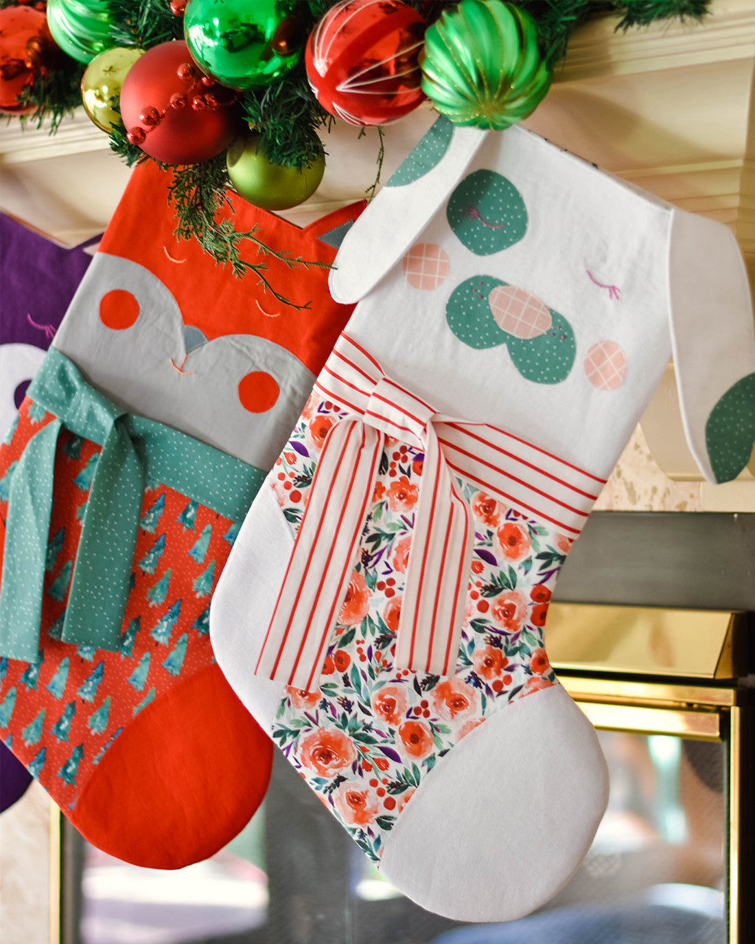 Cinnamon Stocking | Sunflower Seams Pattern Company | Christmas Stocking Sewing Pattern | Digital Sewing Pattern