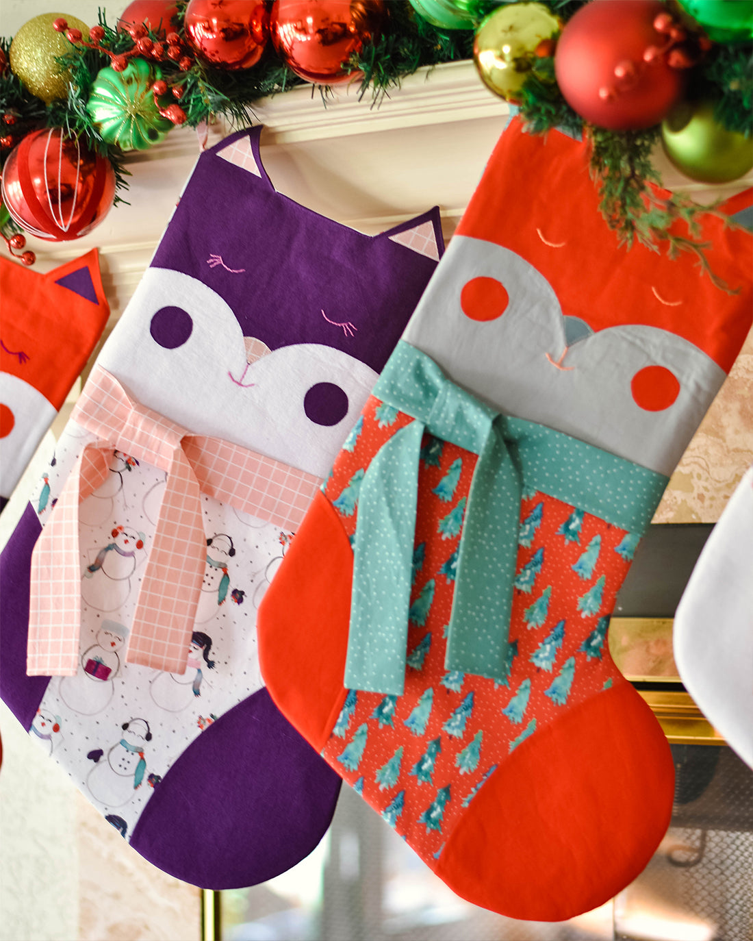 Cinnamon Stocking | Sunflower Seams Pattern Company | Christmas Stocking Sewing Pattern | Digital Sewing Pattern