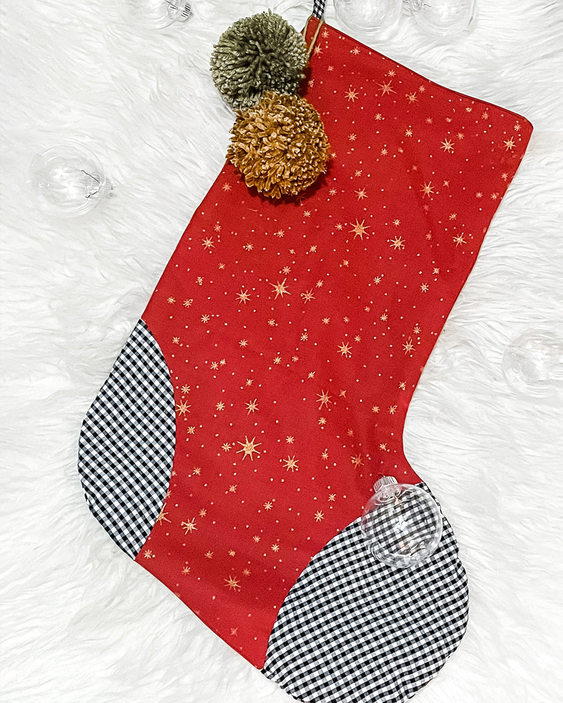 Cinnamon Stocking | Sunflower Seams Pattern Company | Christmas Stocking Sewing Pattern | Digital Sewing Pattern