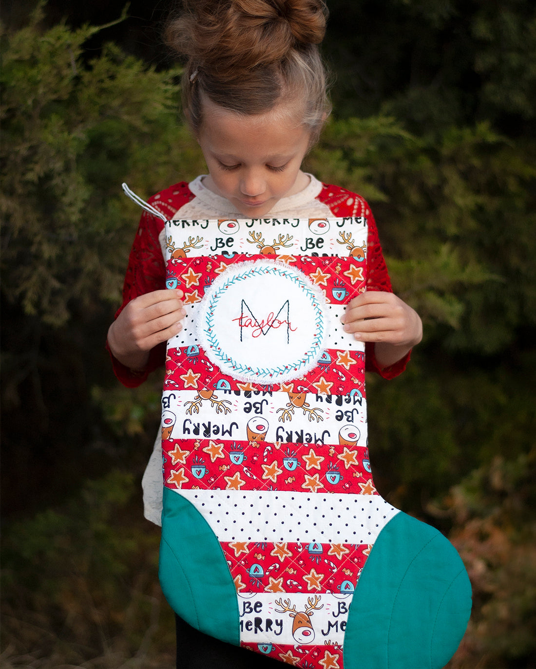 Cinnamon Stocking | Sunflower Seams Pattern Company | Christmas Stocking Sewing Pattern | Digital Sewing Pattern