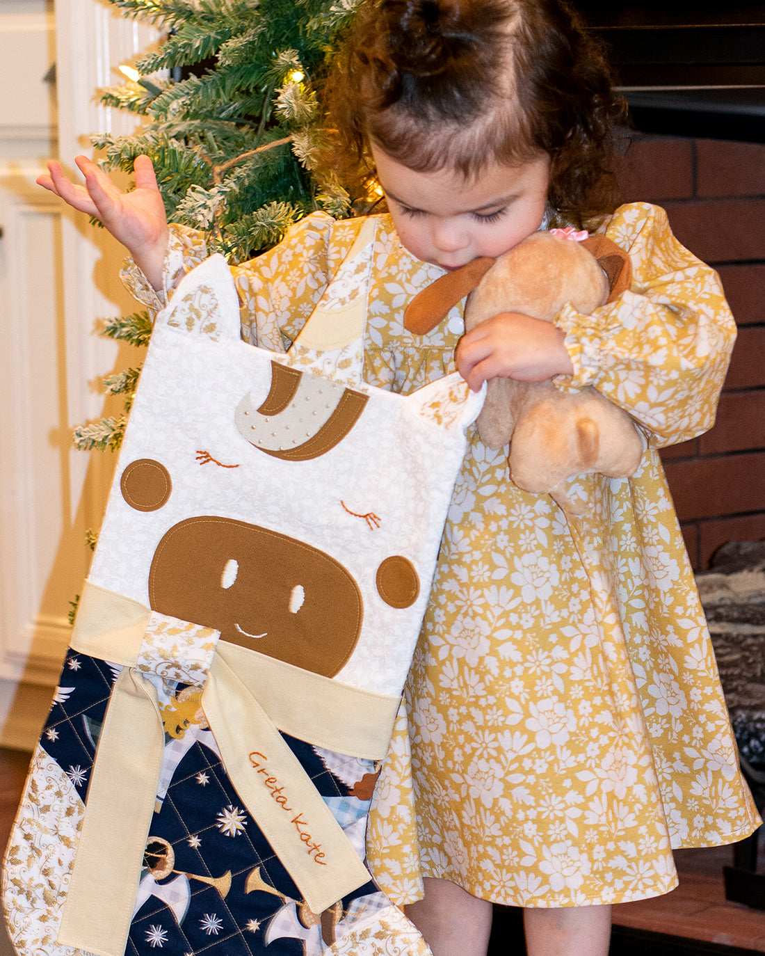 Cinnamon Stocking | Sunflower Seams Pattern Company | Christmas Stocking Sewing Pattern | Digital Sewing Pattern