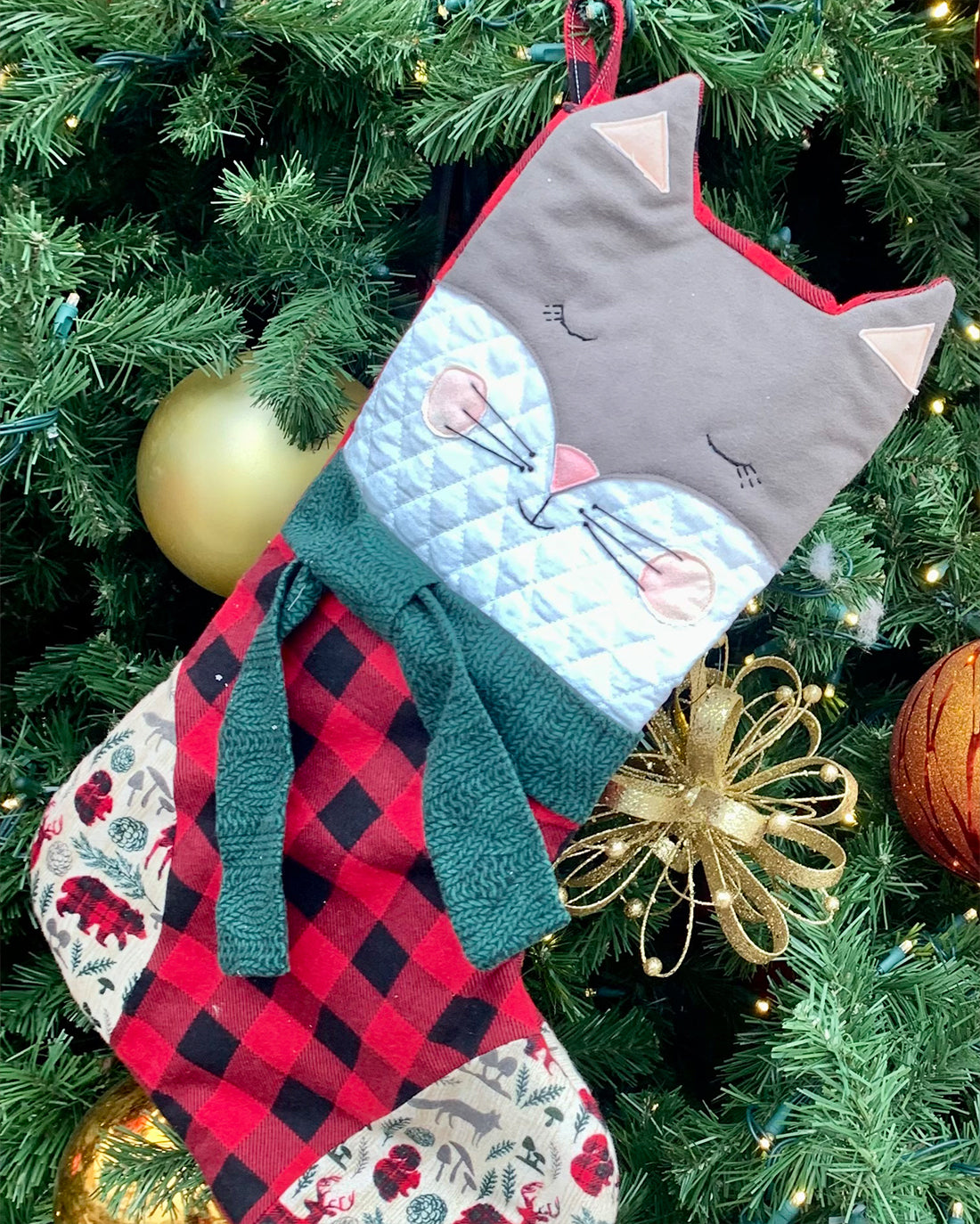 Cinnamon Stocking | Sunflower Seams Pattern Company | Christmas Stocking Sewing Pattern | Digital Sewing Pattern