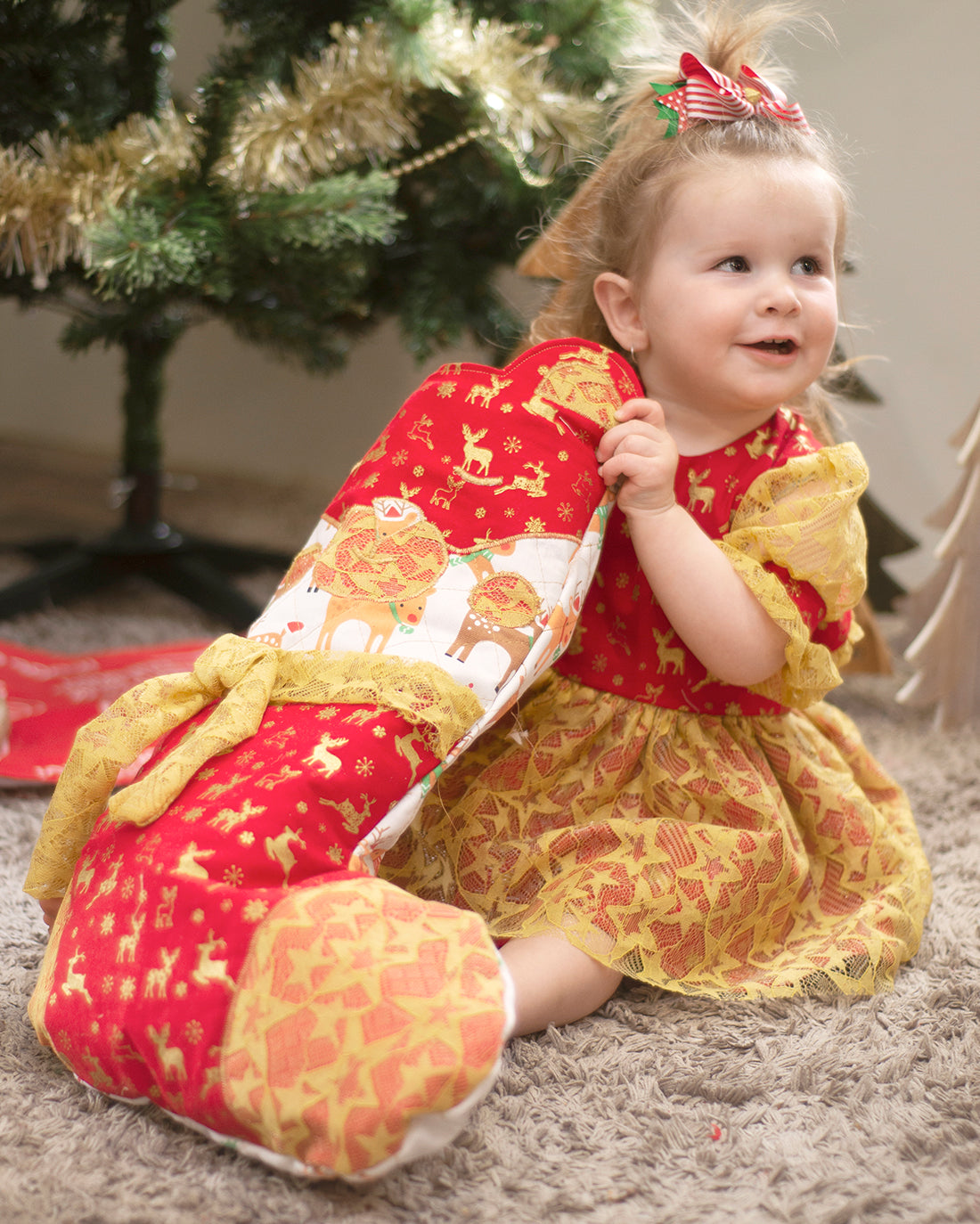 Cinnamon Stocking | Sunflower Seams Pattern Company | Christmas Stocking Sewing Pattern | Digital Sewing Pattern