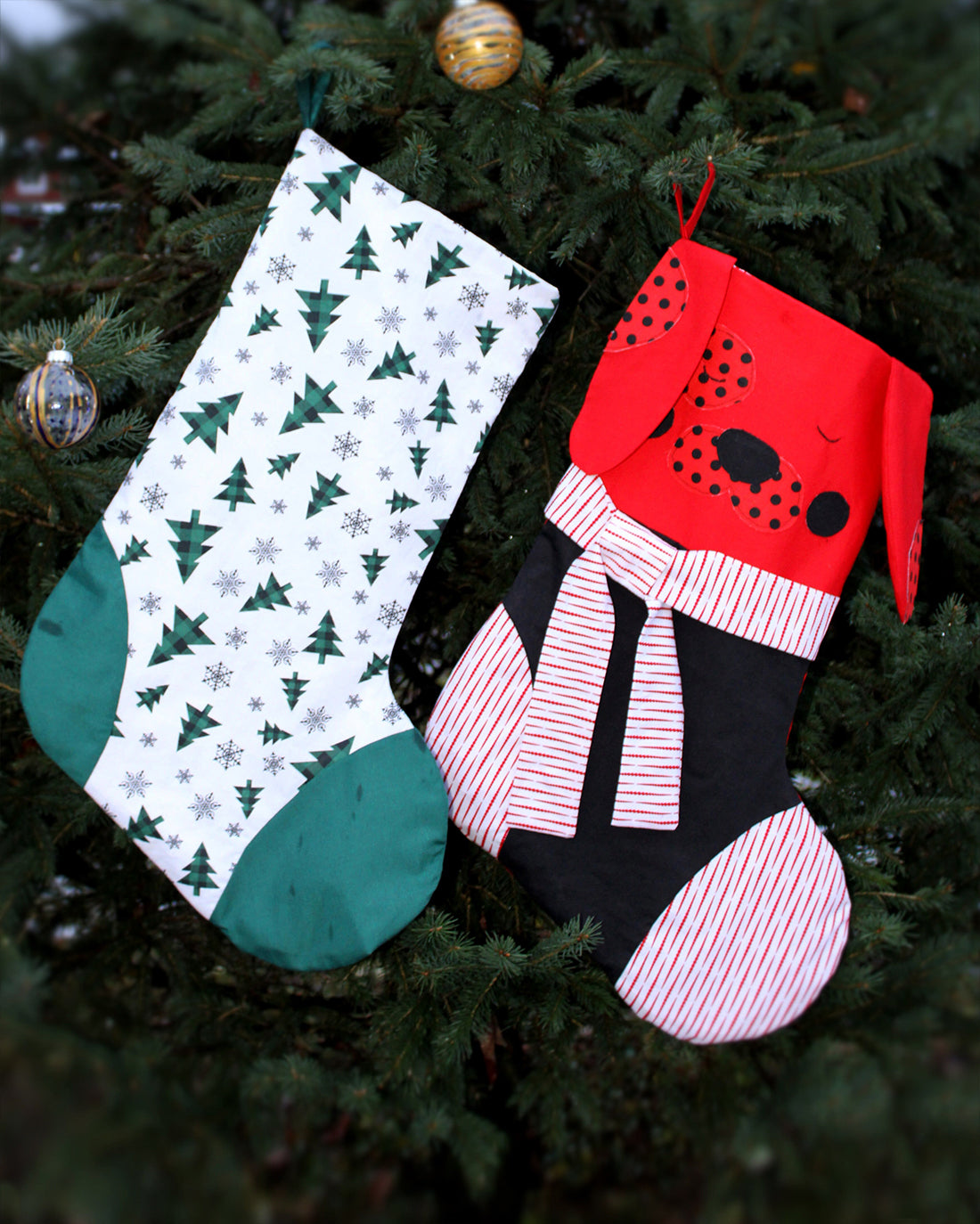 Cinnamon Stocking | Sunflower Seams Pattern Company | Christmas Stocking Sewing Pattern | Digital Sewing Pattern