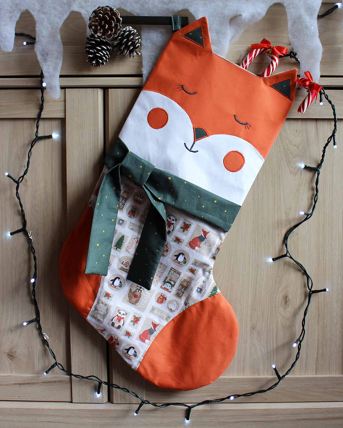 Cinnamon Stocking | Sunflower Seams Pattern Company | Christmas Stocking Sewing Pattern | Digital Sewing Pattern