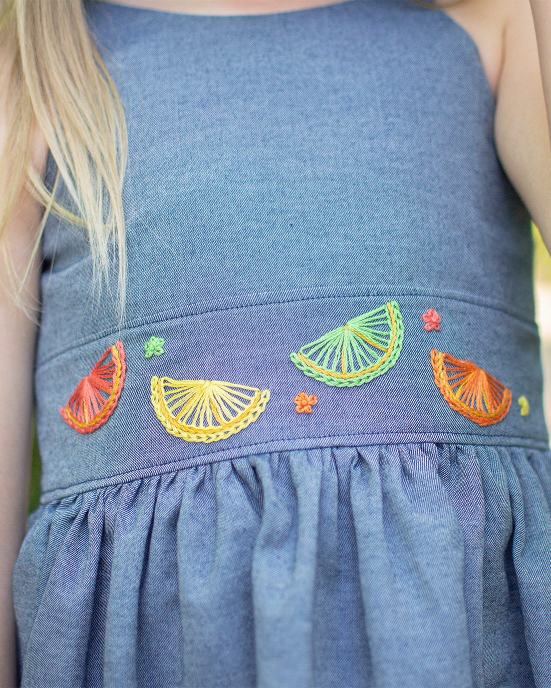 Strawberries & Citrus PDF Hand Embroidery Pattern