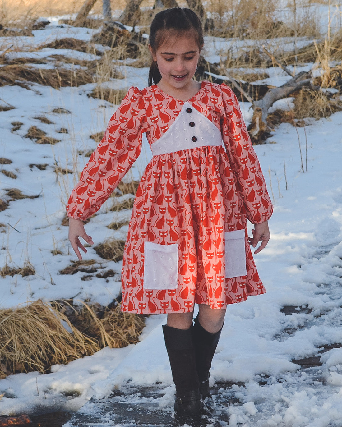 Daphne Peplum and Dress Digital Sewing Pattern | Sunflower Seams Pattern Company