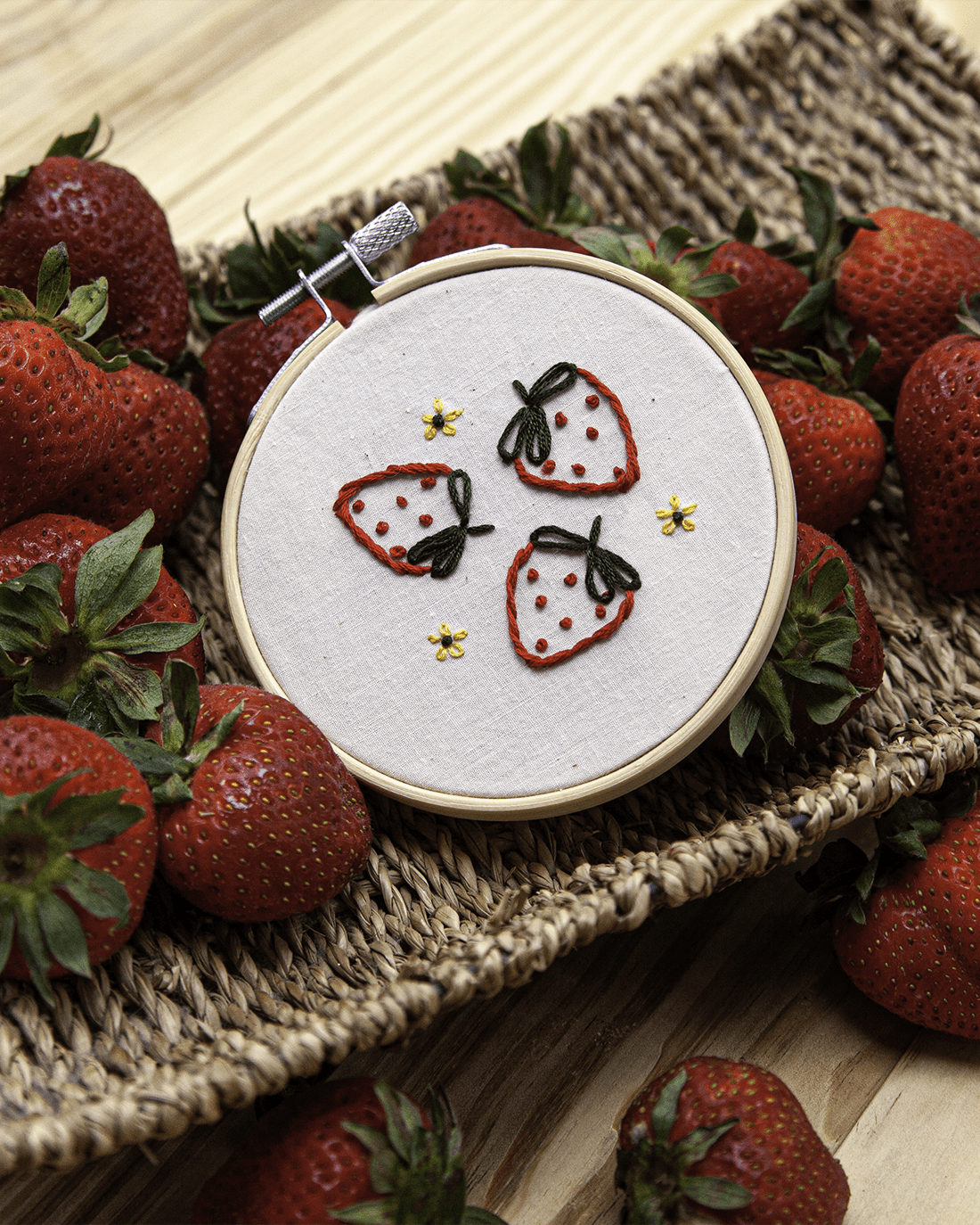 Strawberries & Citrus PDF Hand Embroidery Pattern