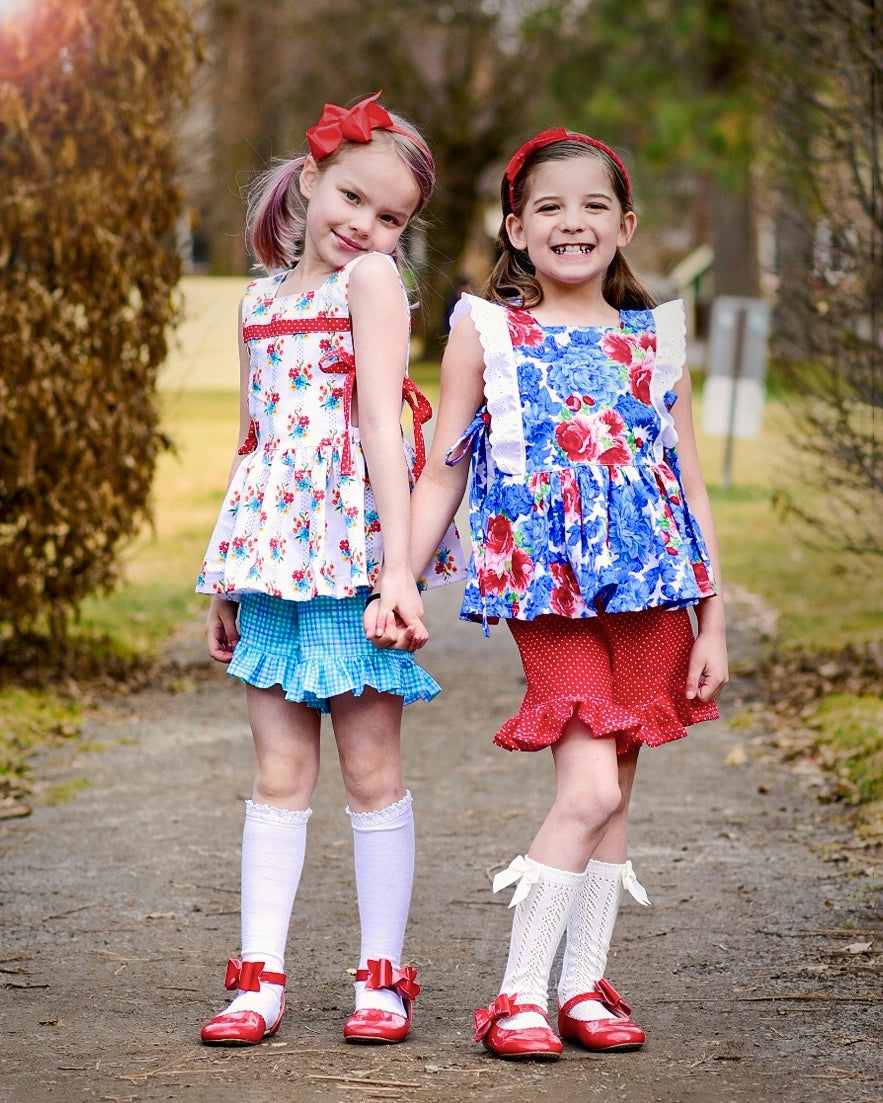 Lavender Dress and Tunic/Shorts Set | Sunflower Seams Pattern Company | Digital Sewing Pattern