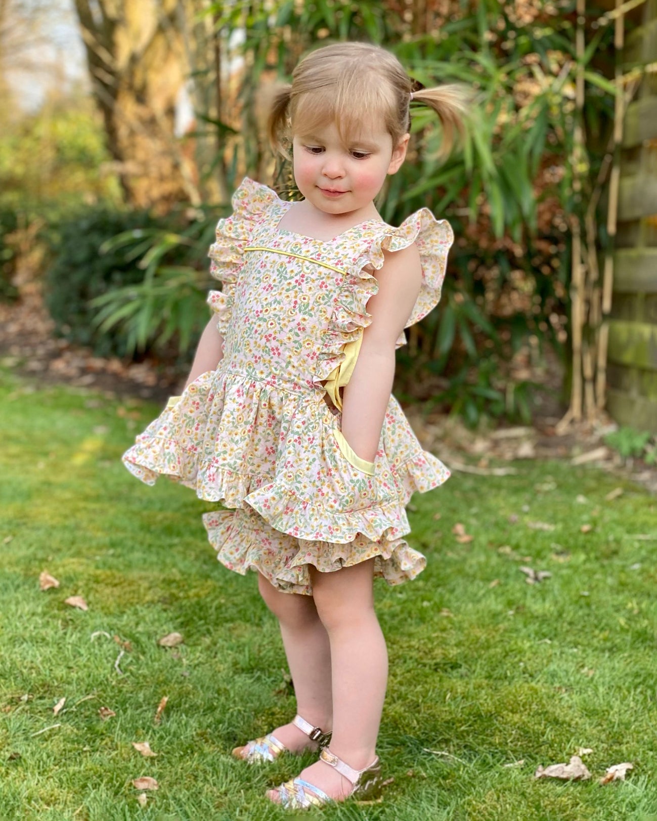 Lavender Dress and Tunic/Shorts Set | Sunflower Seams Pattern Company | Digital Sewing Pattern