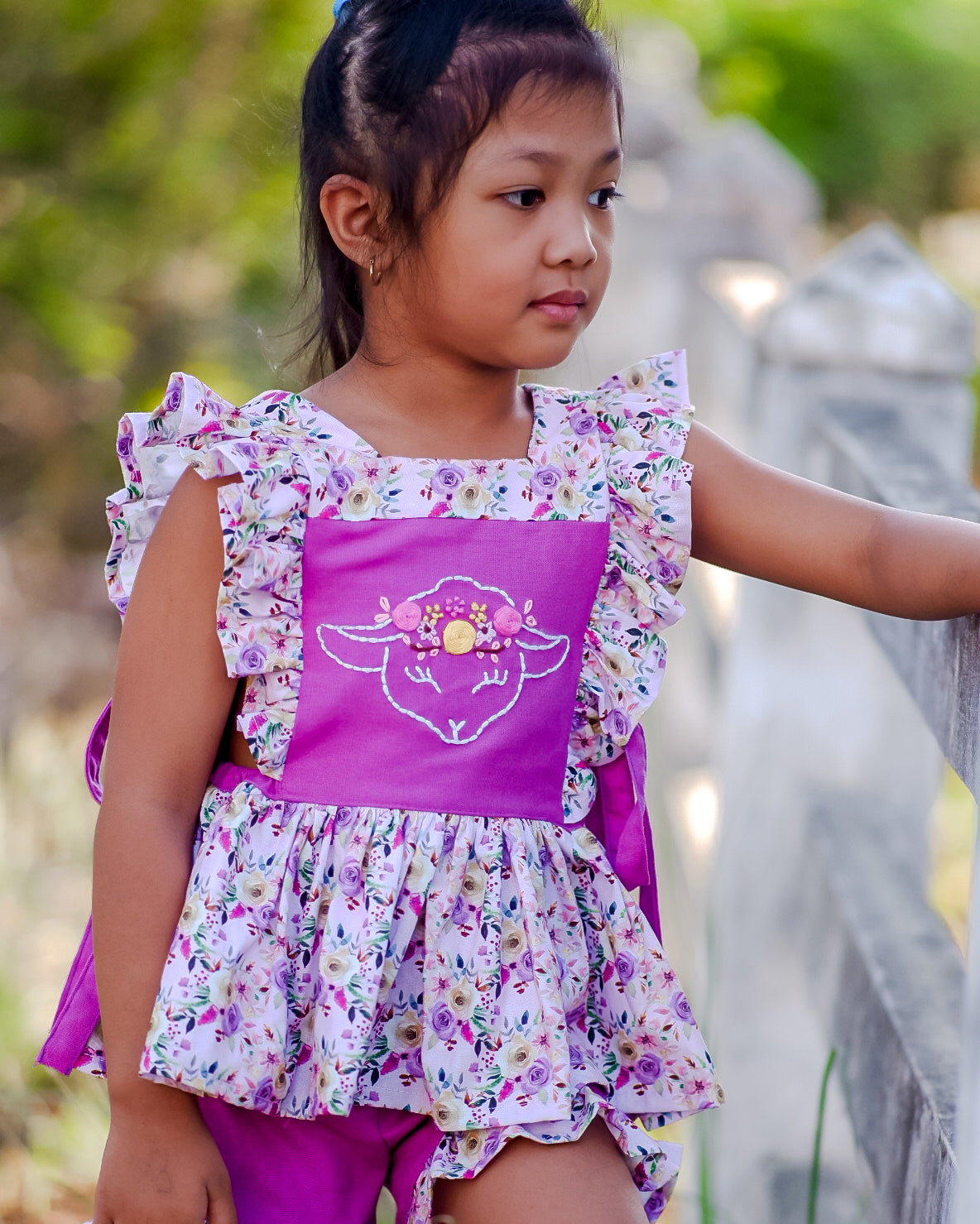 Lavender Dress and Tunic/Shorts Set | Sunflower Seams Pattern Company | Digital Sewing Pattern