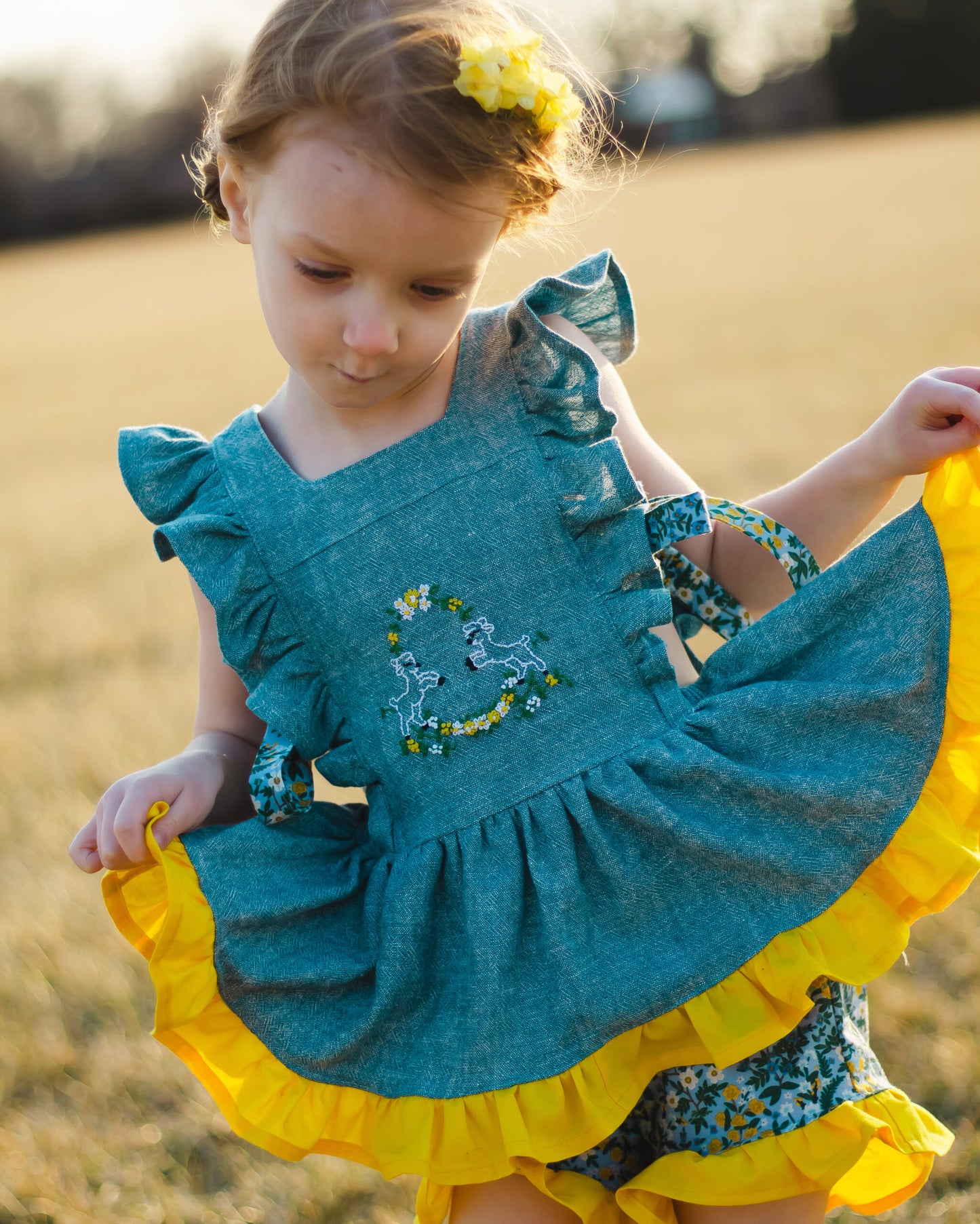 Lavender Dress and Tunic/Shorts Set | Sunflower Seams Pattern Company | Digital Sewing Pattern