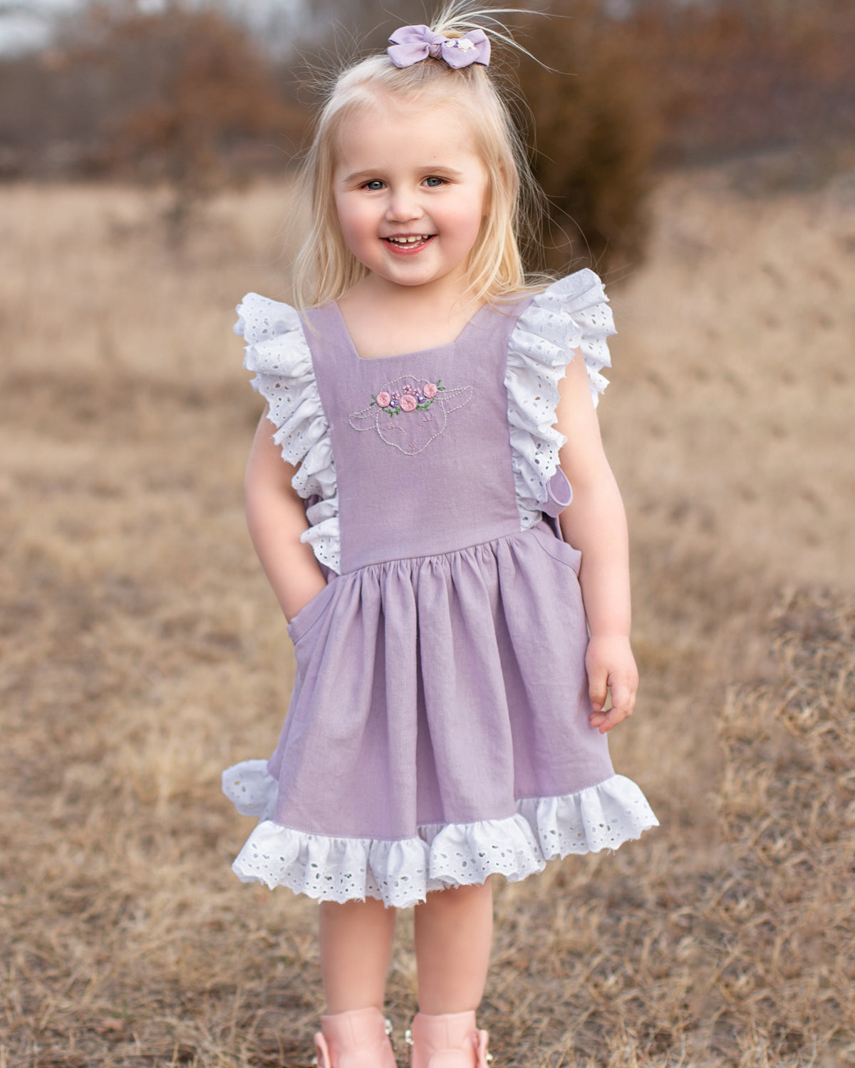 Lavender Dress and Tunic/Shorts Set | Sunflower Seams Pattern Company | Digital Sewing Pattern