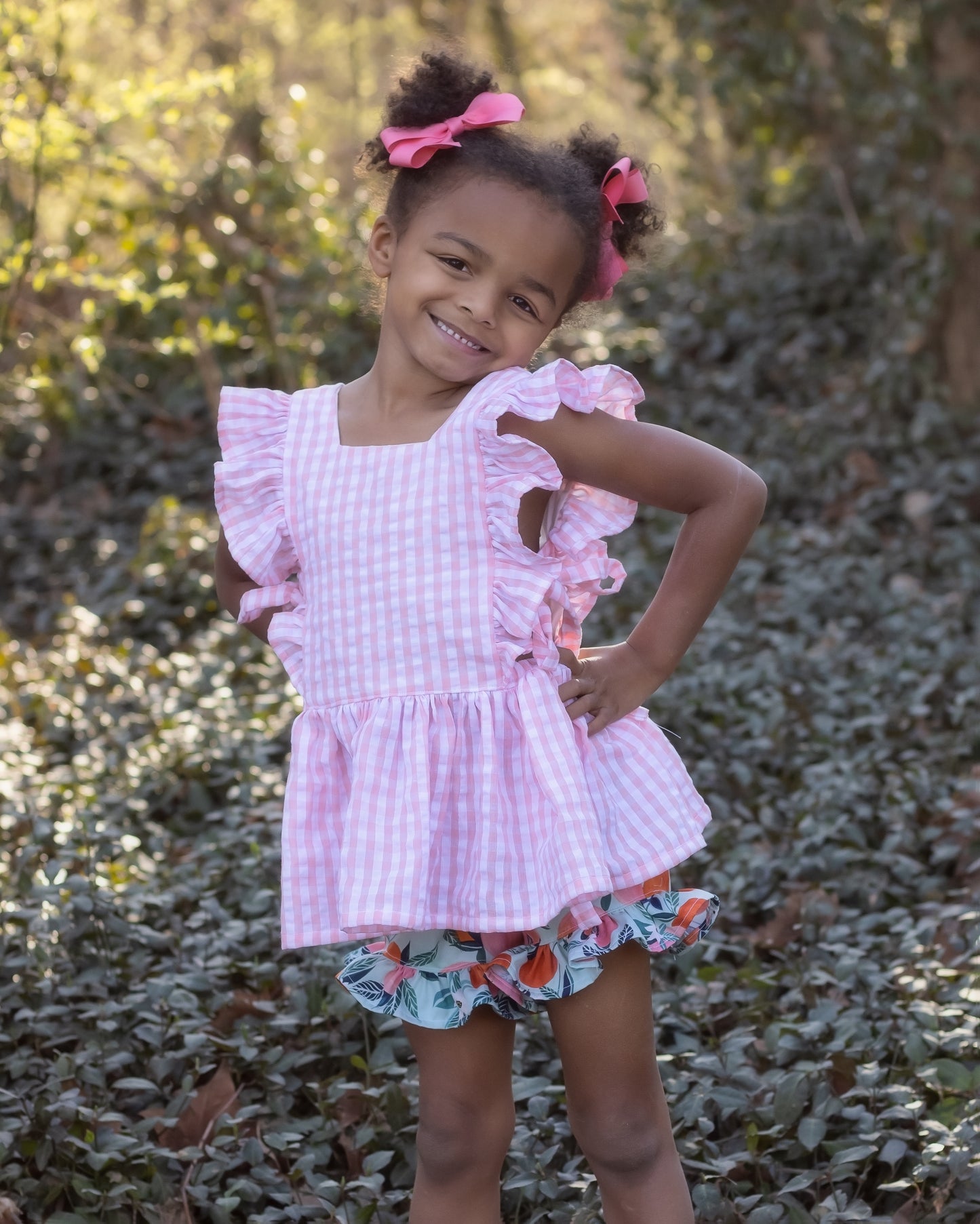 Lavender Dress and Tunic/Shorts Set | Sunflower Seams Pattern Company | Digital Sewing Pattern