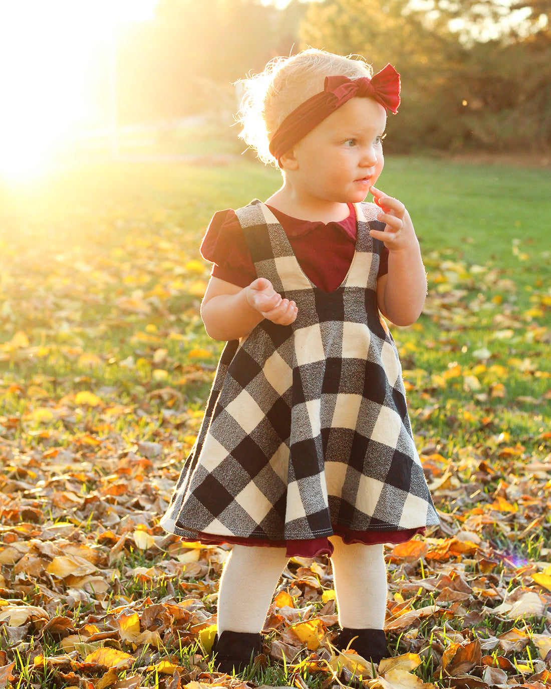 Baby Magnolia Pinafore | Sunflower Seams Pattern Company | Digital PDF Sewing Pattern