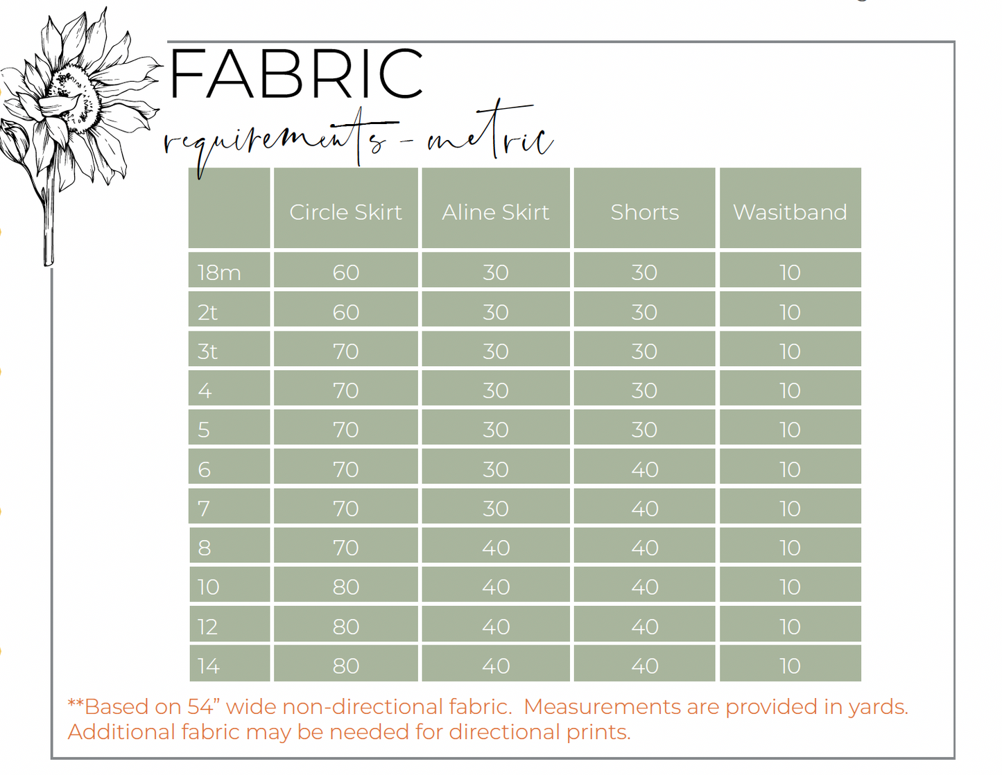 Palm Skort Digital Sewing Pattern