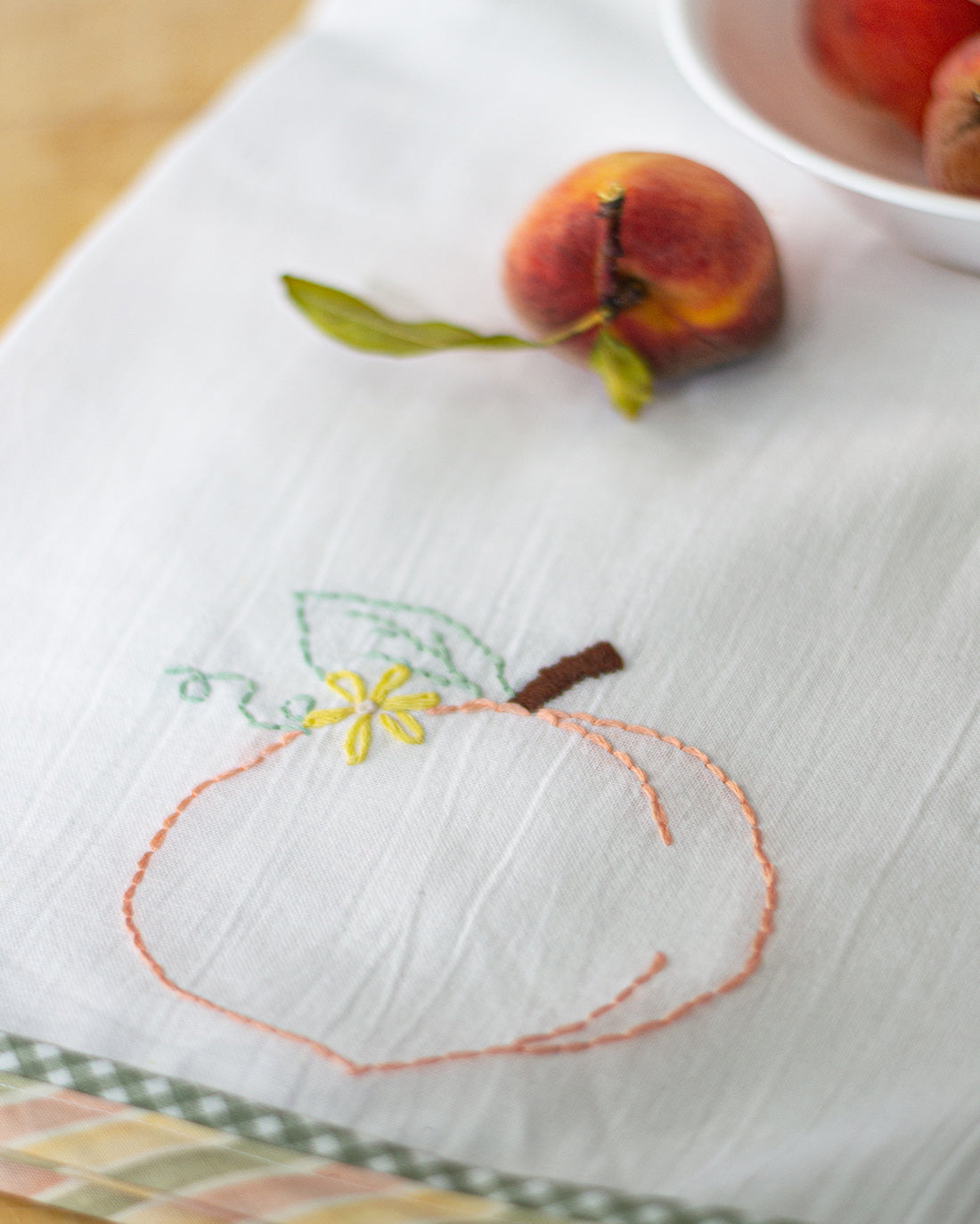 Peach Embroidery Pattern | Sunflower Seams Pattern Company | Digital PDF Sewing Pattern