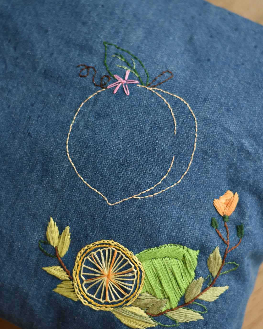 Peach Embroidery Pattern | Sunflower Seams Pattern Company | Digital PDF Sewing Pattern