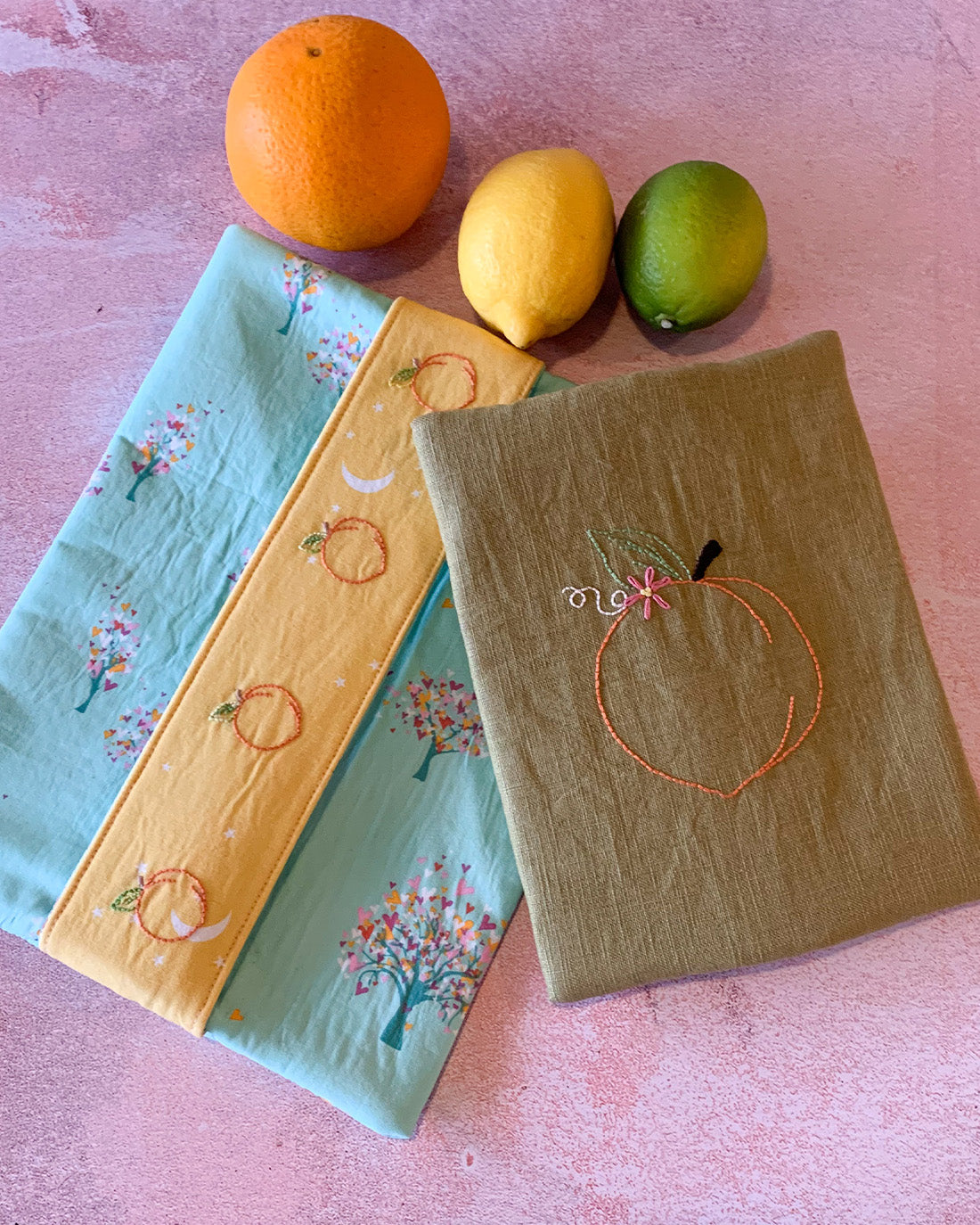 Peach Embroidery Pattern | Sunflower Seams Pattern Company | Digital PDF Sewing Pattern