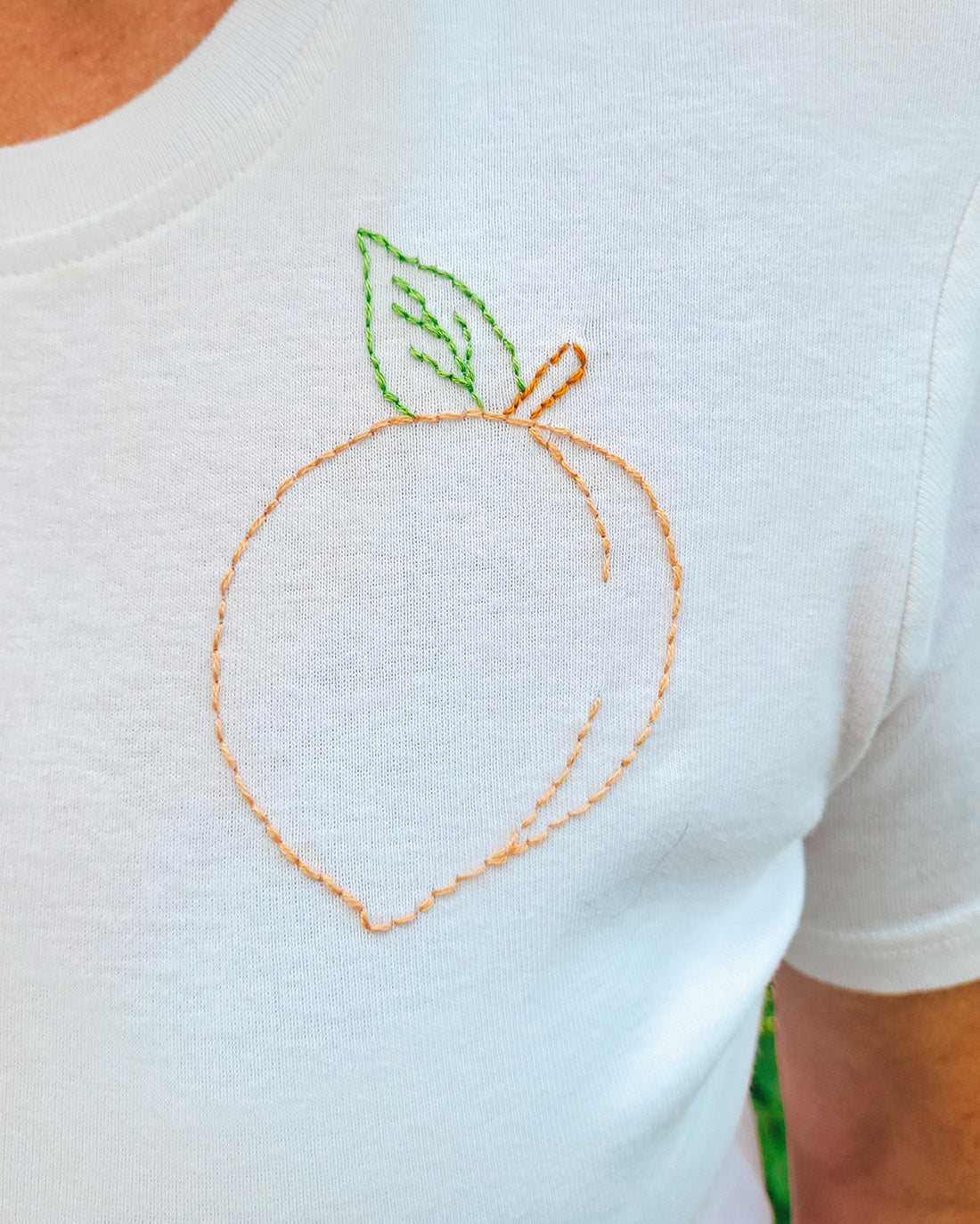 Peach Embroidery Pattern | Sunflower Seams Pattern Company | Digital PDF Sewing Pattern