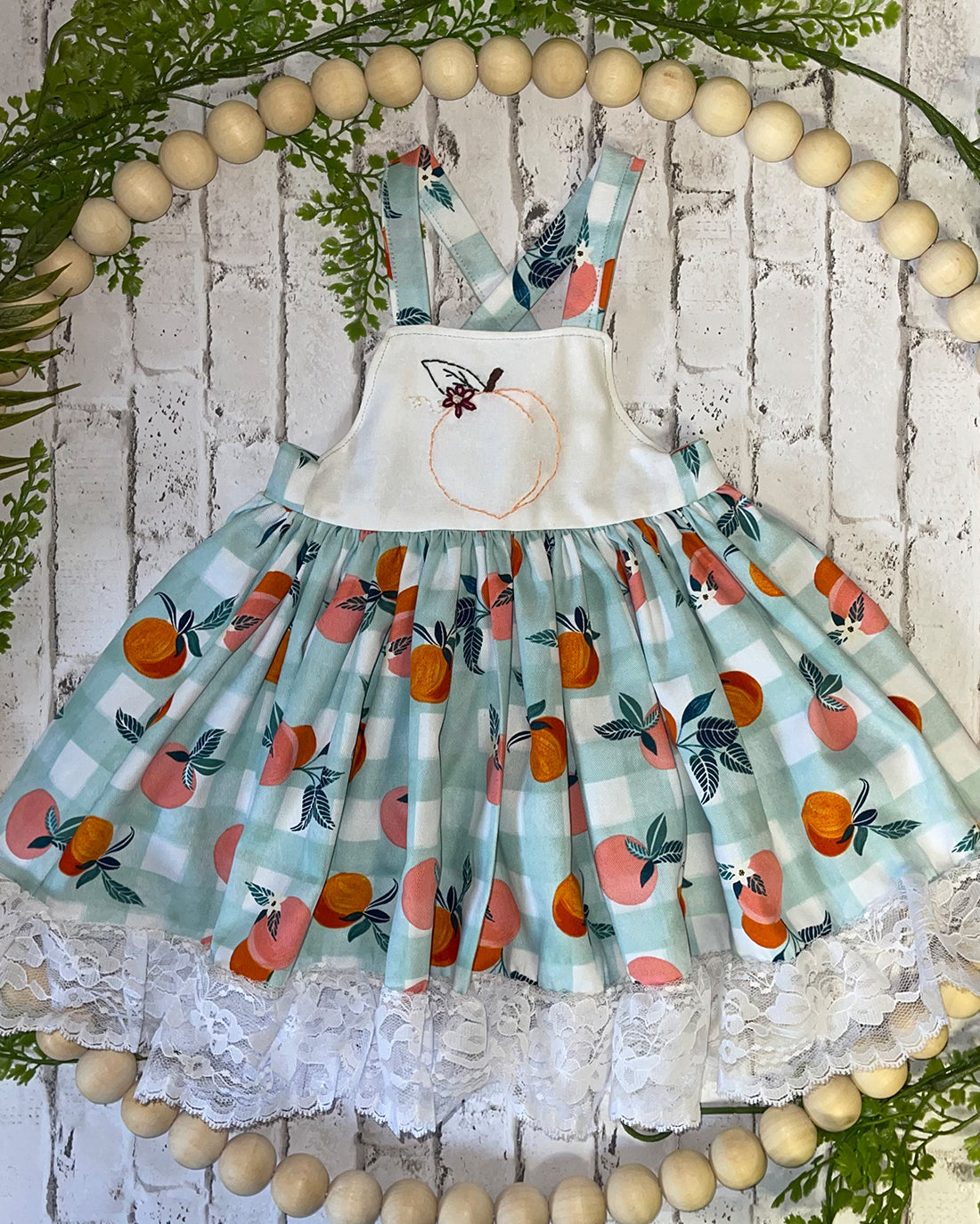 Peach Embroidery Pattern | Sunflower Seams Pattern Company | Digital PDF Sewing Pattern