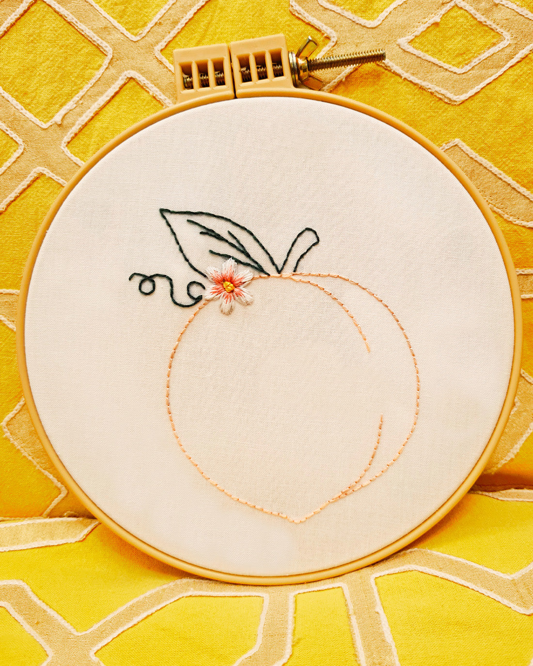 Peach Embroidery Pattern | Sunflower Seams Pattern Company | Digital PDF Sewing Pattern