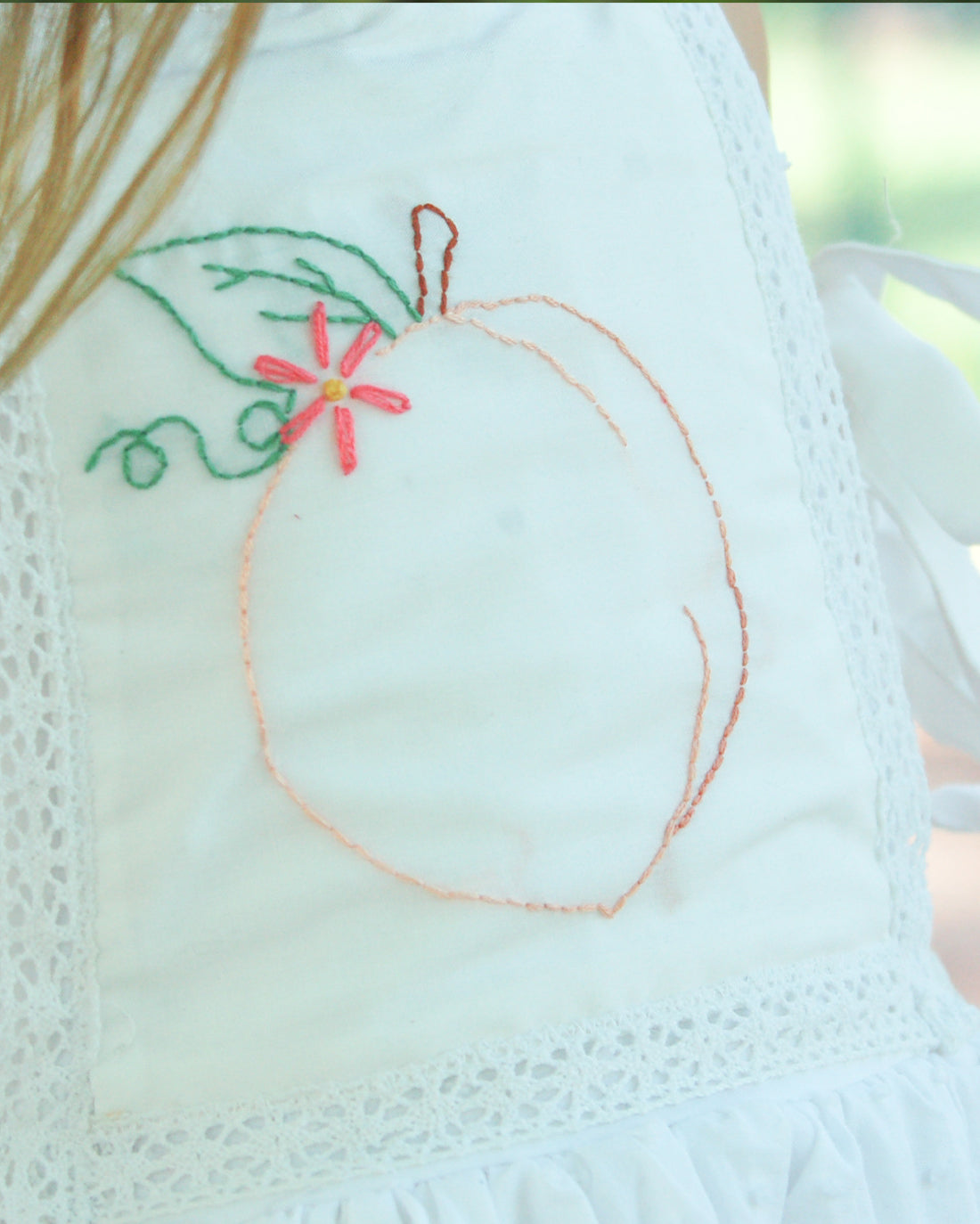 Peach Embroidery Pattern | Sunflower Seams Pattern Company | Digital PDF Sewing Pattern