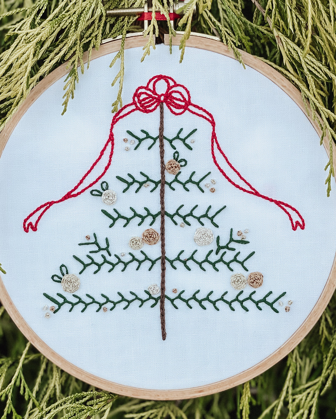 Peppermint Hand Embroidery | Sunflower Seams Pattern Co. | Digital Hand Embroidery Pattern