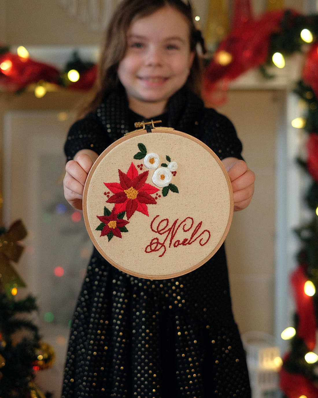 Peppermint Hand Embroidery | Sunflower Seams Pattern Co. | Digital Hand Embroidery Pattern
