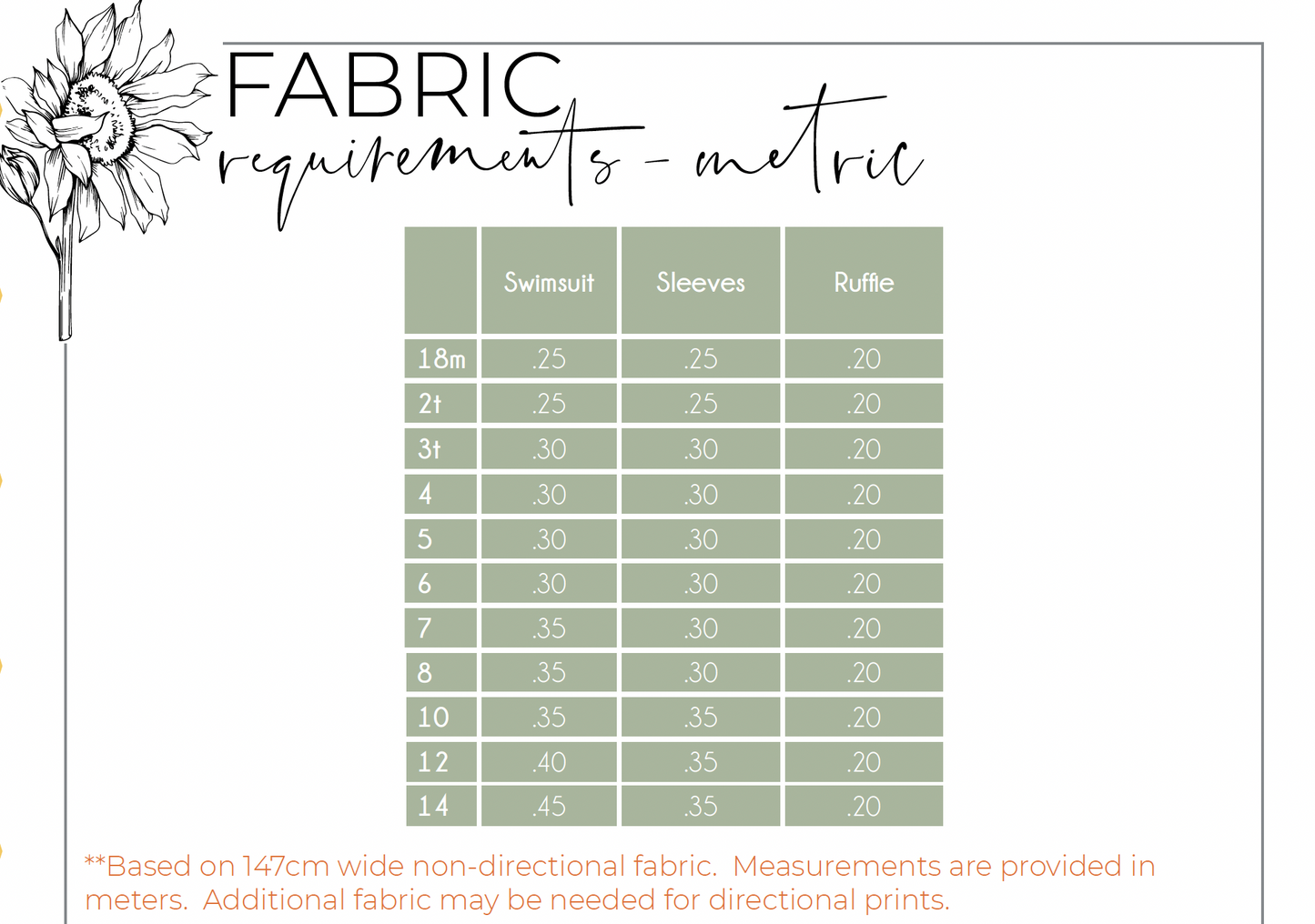 Plumeria Swimsuit Digital Sewing Pattern