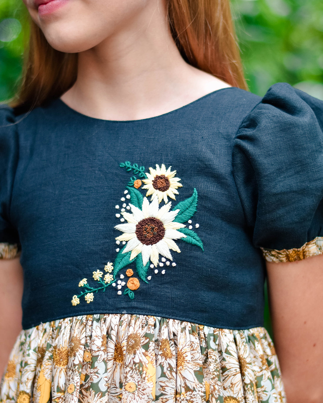 Sunflower Fields Embroidery Pattern | Sunflower Seams Pattern Company | Digital PDF Embroidery Pattern