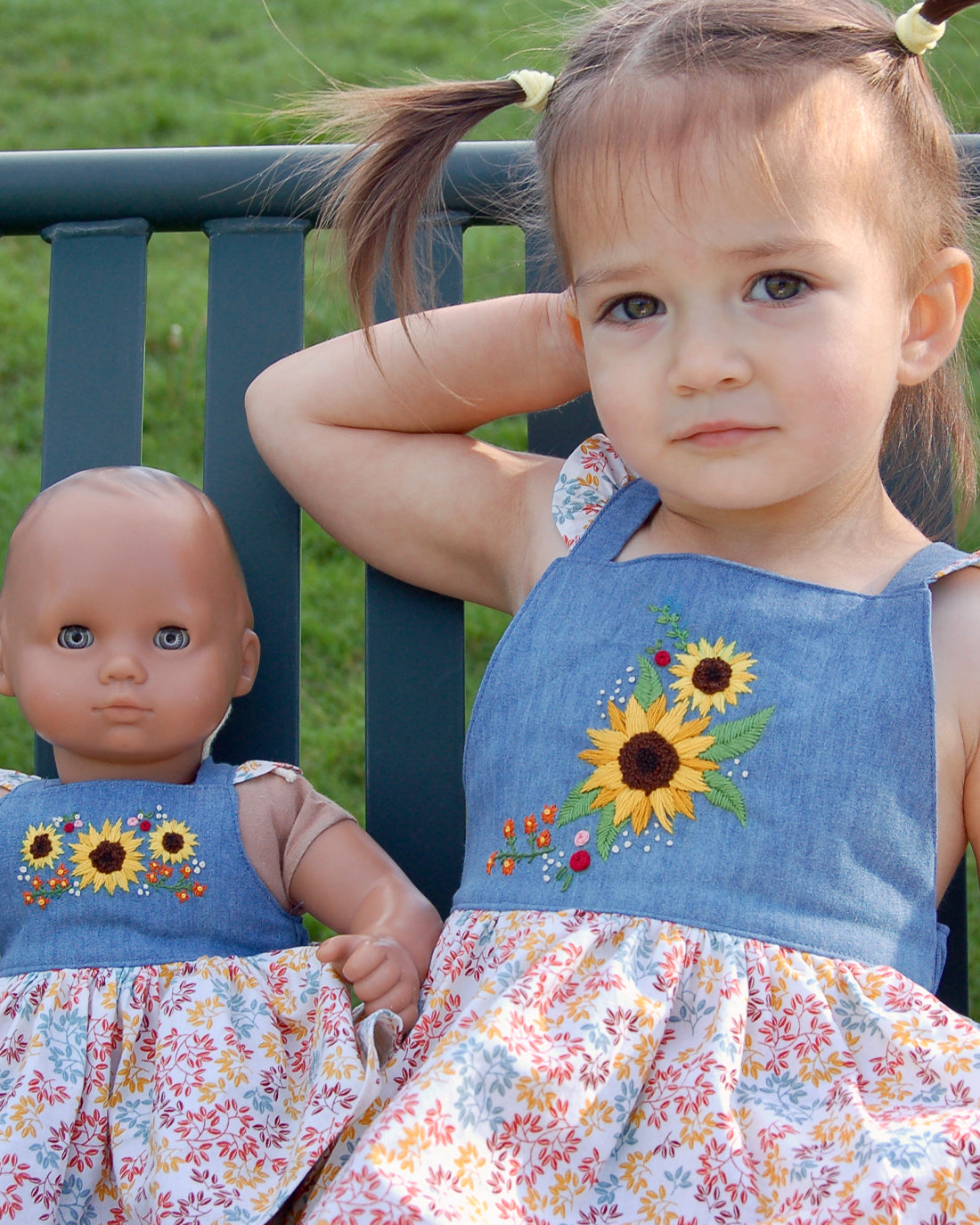 Sunflower Fields Embroidery Pattern | Sunflower Seams Pattern Company | Digital PDF Embroidery Pattern