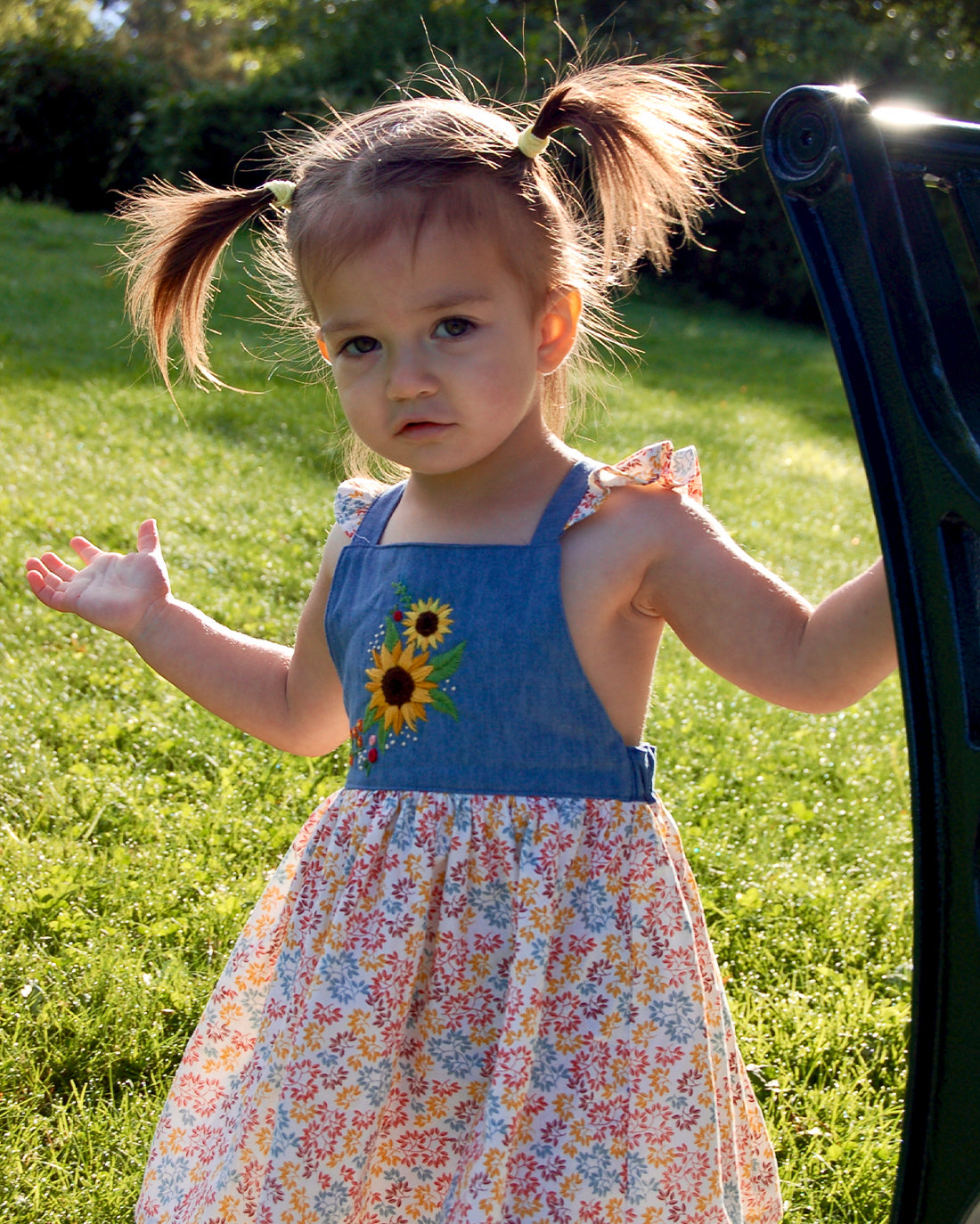 Sunflower Fields Embroidery Pattern | Sunflower Seams Pattern Company | Digital PDF Embroidery Pattern