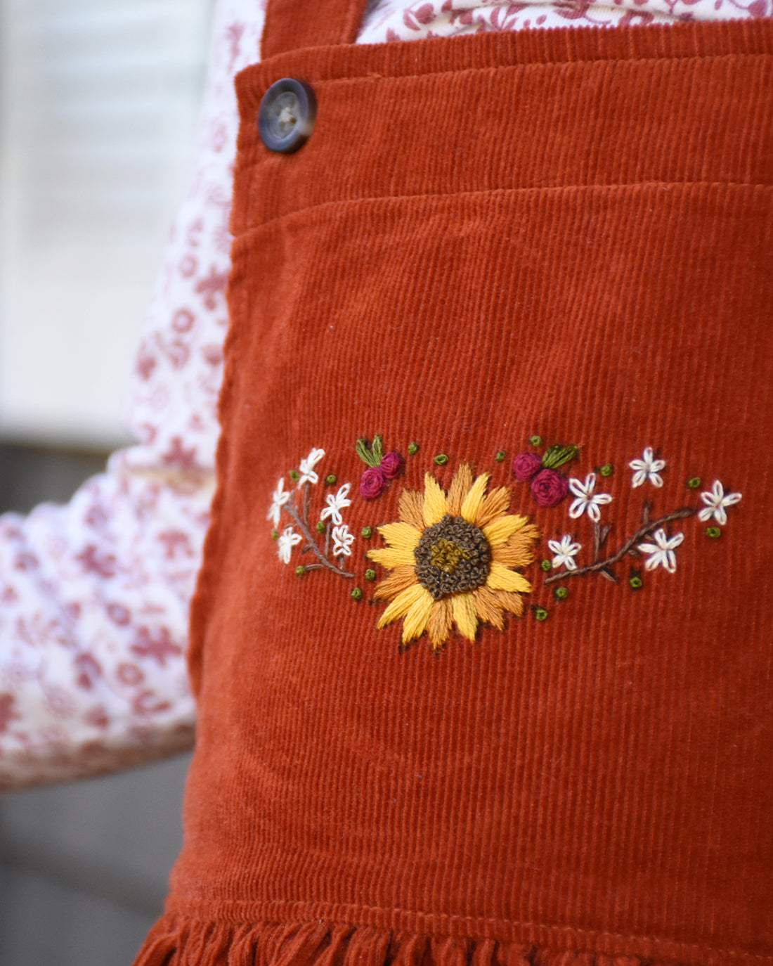 Sunflower Fields Embroidery Pattern | Sunflower Seams Pattern Company | Digital PDF Embroidery Pattern