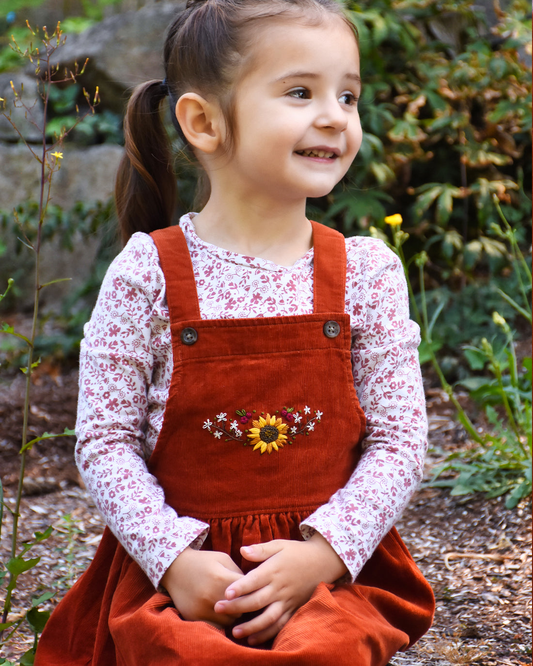 Sunflower Fields Embroidery Pattern | Sunflower Seams Pattern Company | Digital PDF Embroidery Pattern