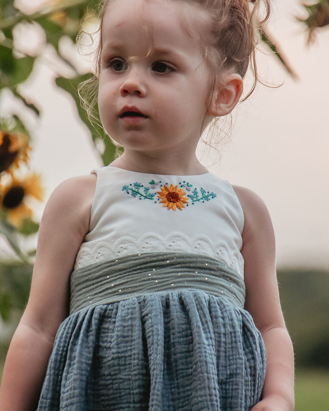 Sunflower Fields Embroidery Pattern | Sunflower Seams Pattern Company | Digital PDF Embroidery Pattern