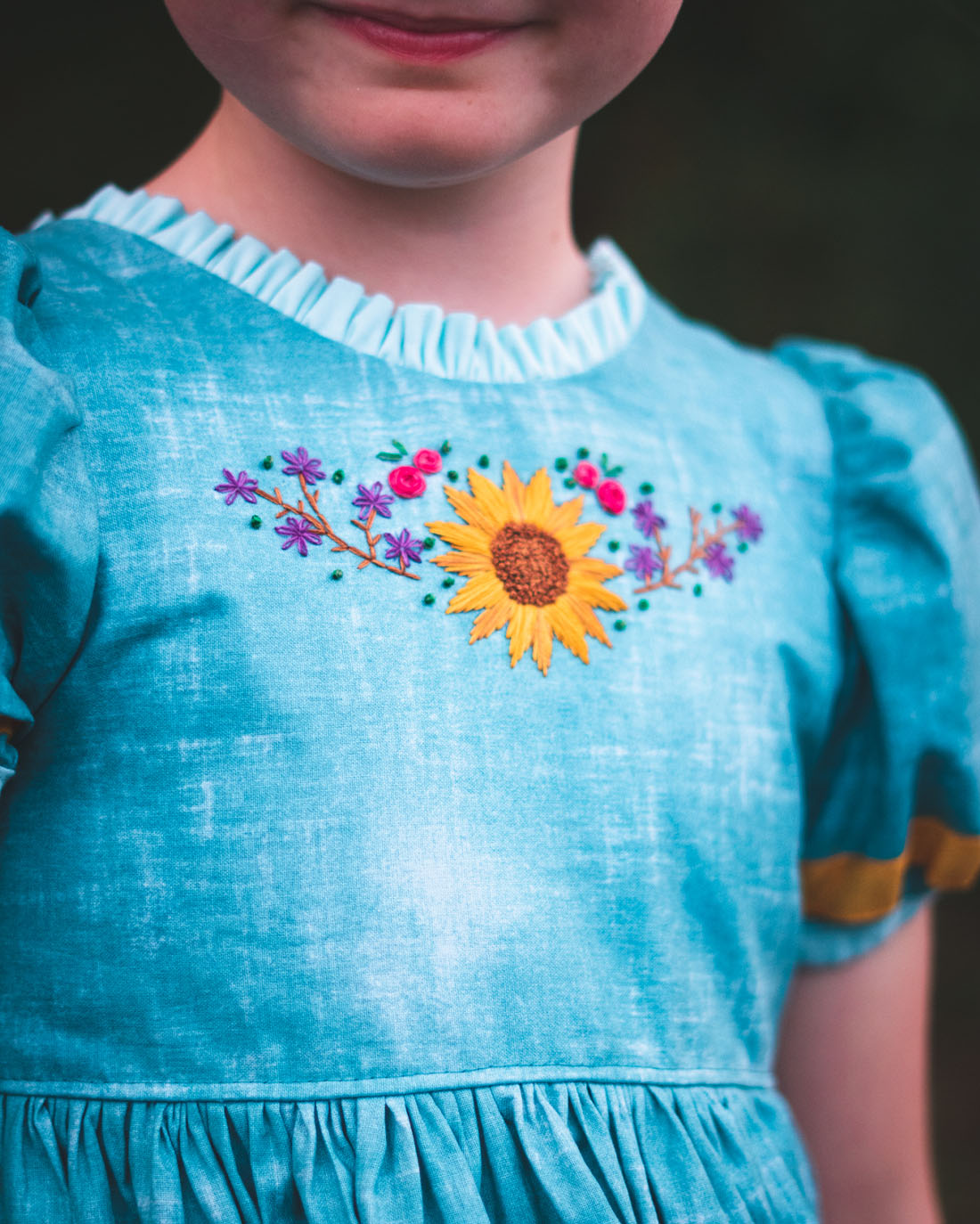 Sunflower Fields Embroidery Pattern | Sunflower Seams Pattern Company | Digital PDF Embroidery Pattern