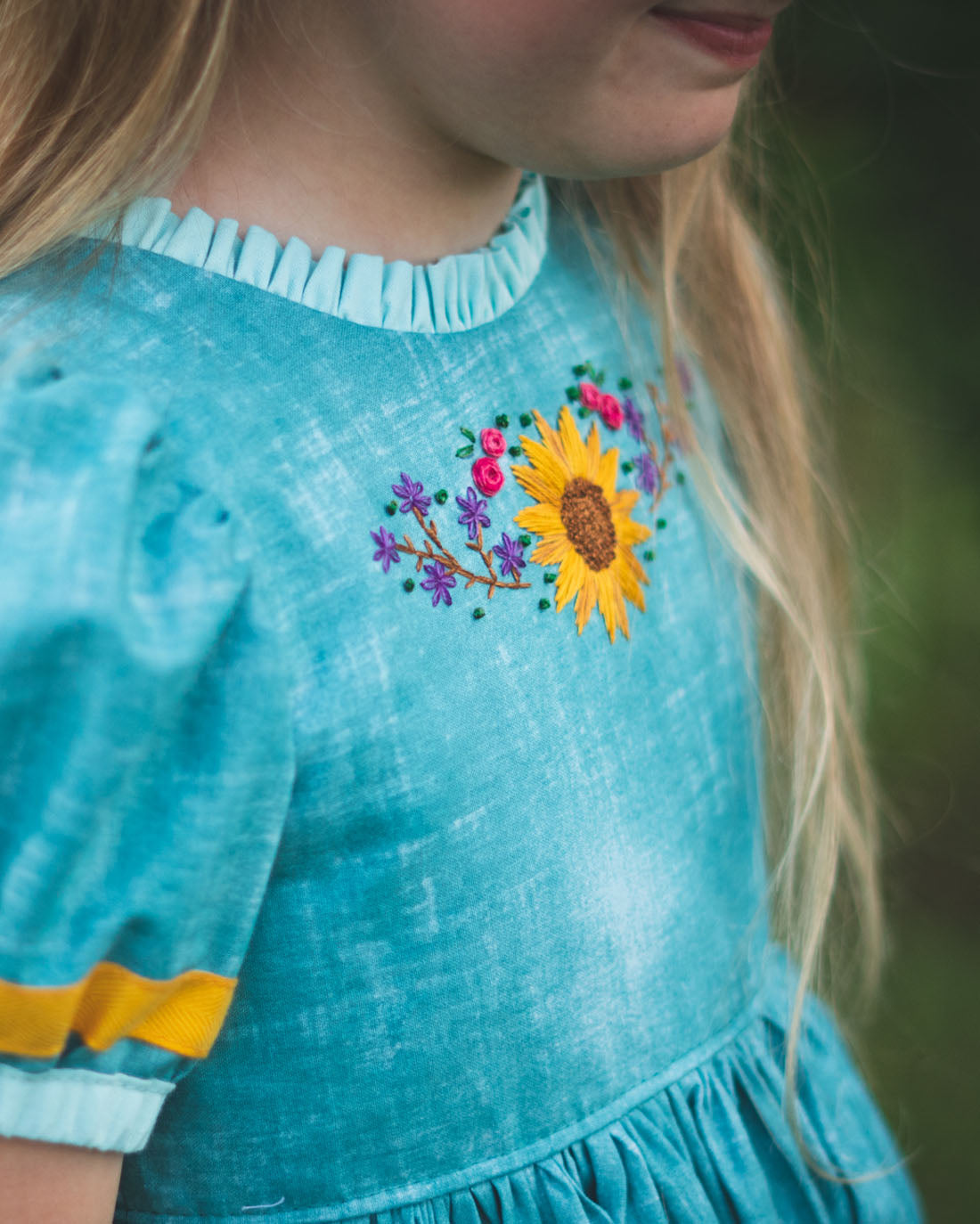 Sunflower Fields Embroidery Pattern | Sunflower Seams Pattern Company | Digital PDF Embroidery Pattern