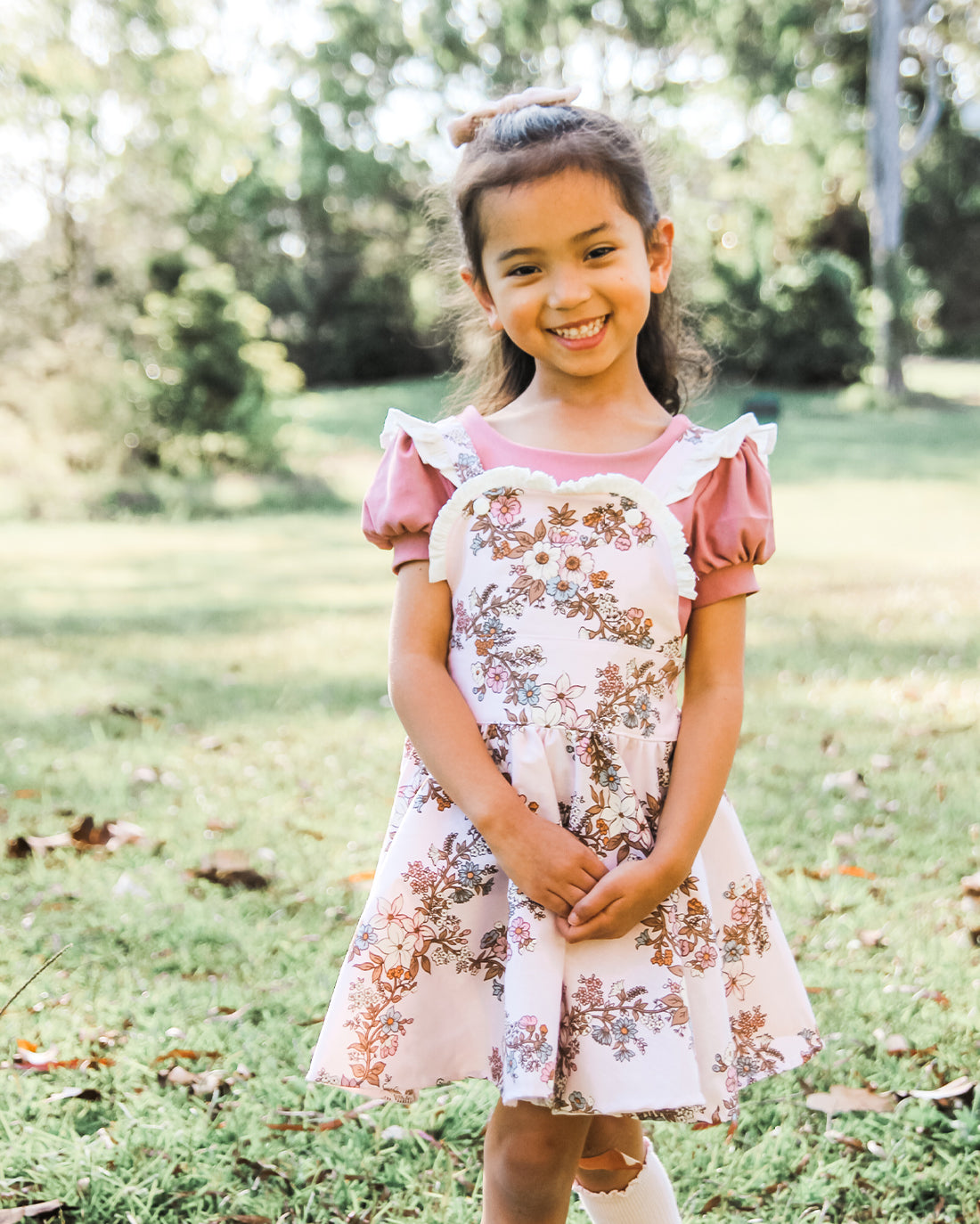 Thyme Pinafore and Jumper Sewing Pattern | Sunflower Seams Pattern Company | Digital PDF Sewing Pattern