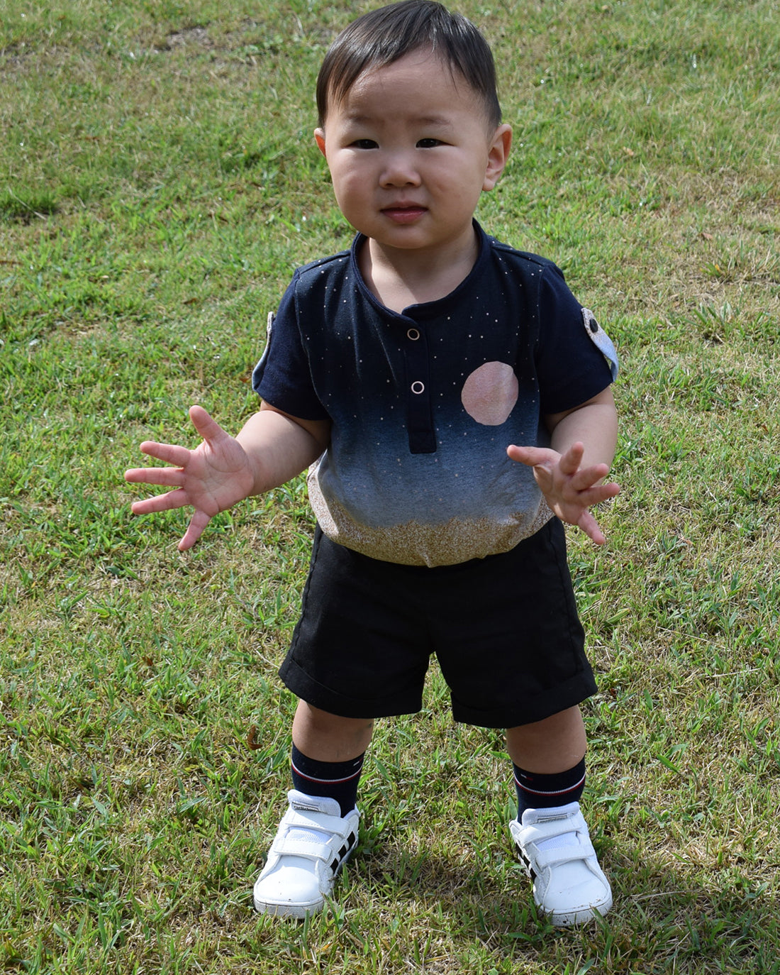 Baby Pine Polo Top | Sunflower Seams Pattern Company | Digital Sewing Pattern