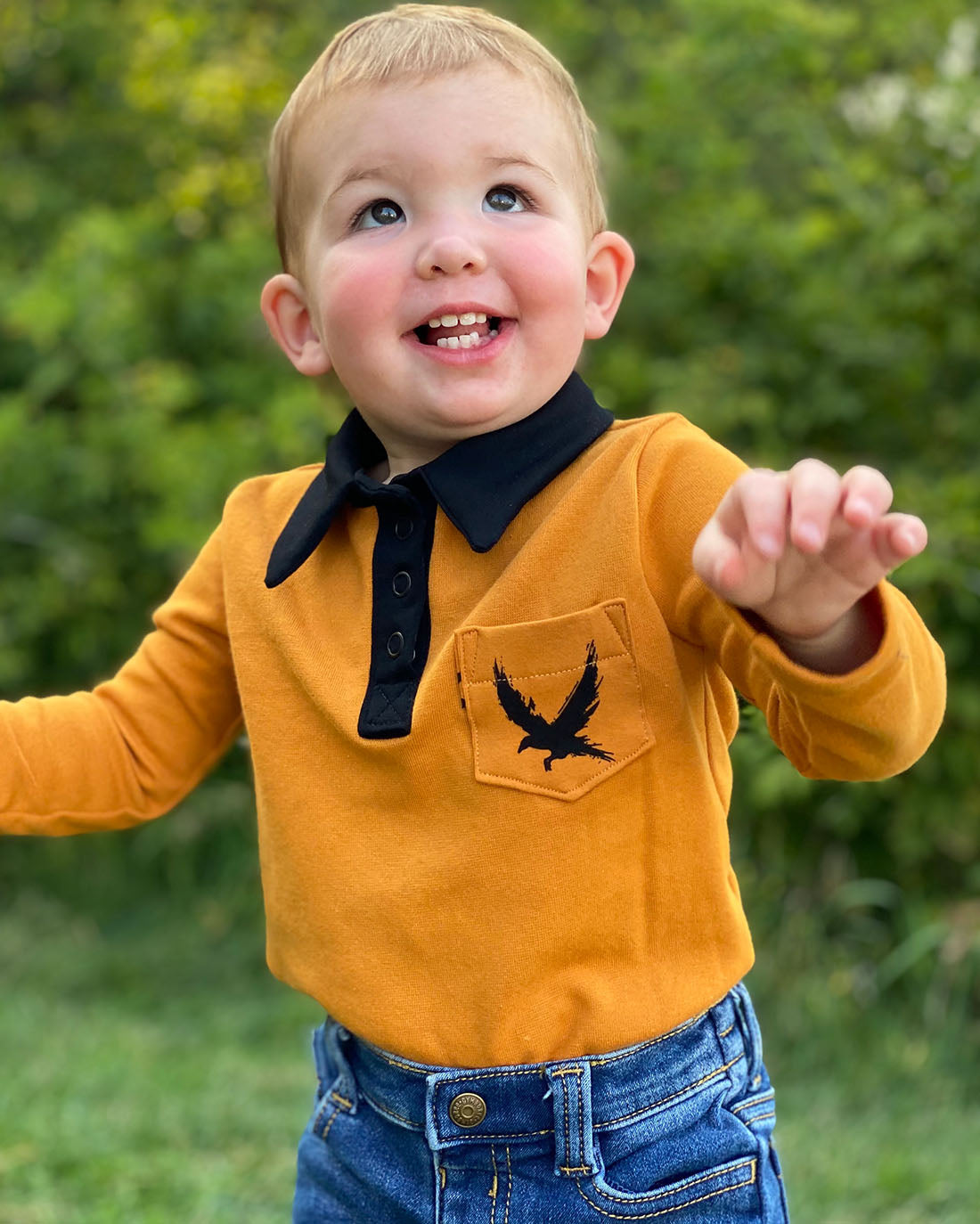 Baby Pine Polo Top | Sunflower Seams Pattern Company | Digital Sewing Pattern